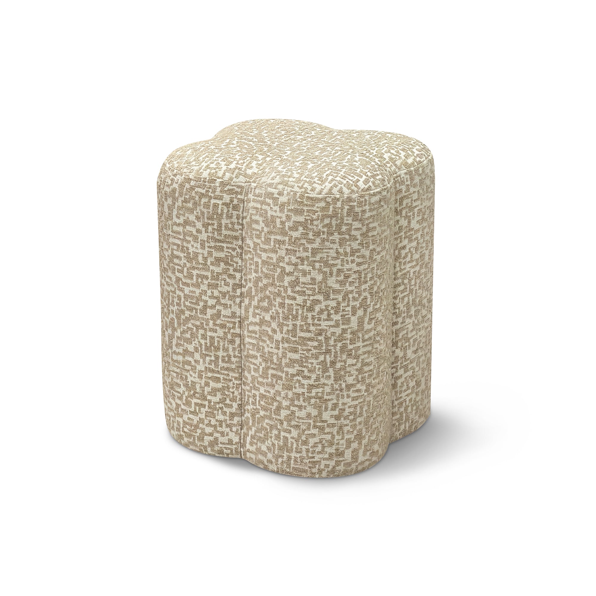 Sia Home Lucky pouf beige à motifs
