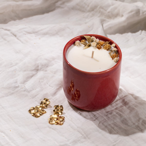 Flowrette Décoration Coffret Passion bougie soja boucles