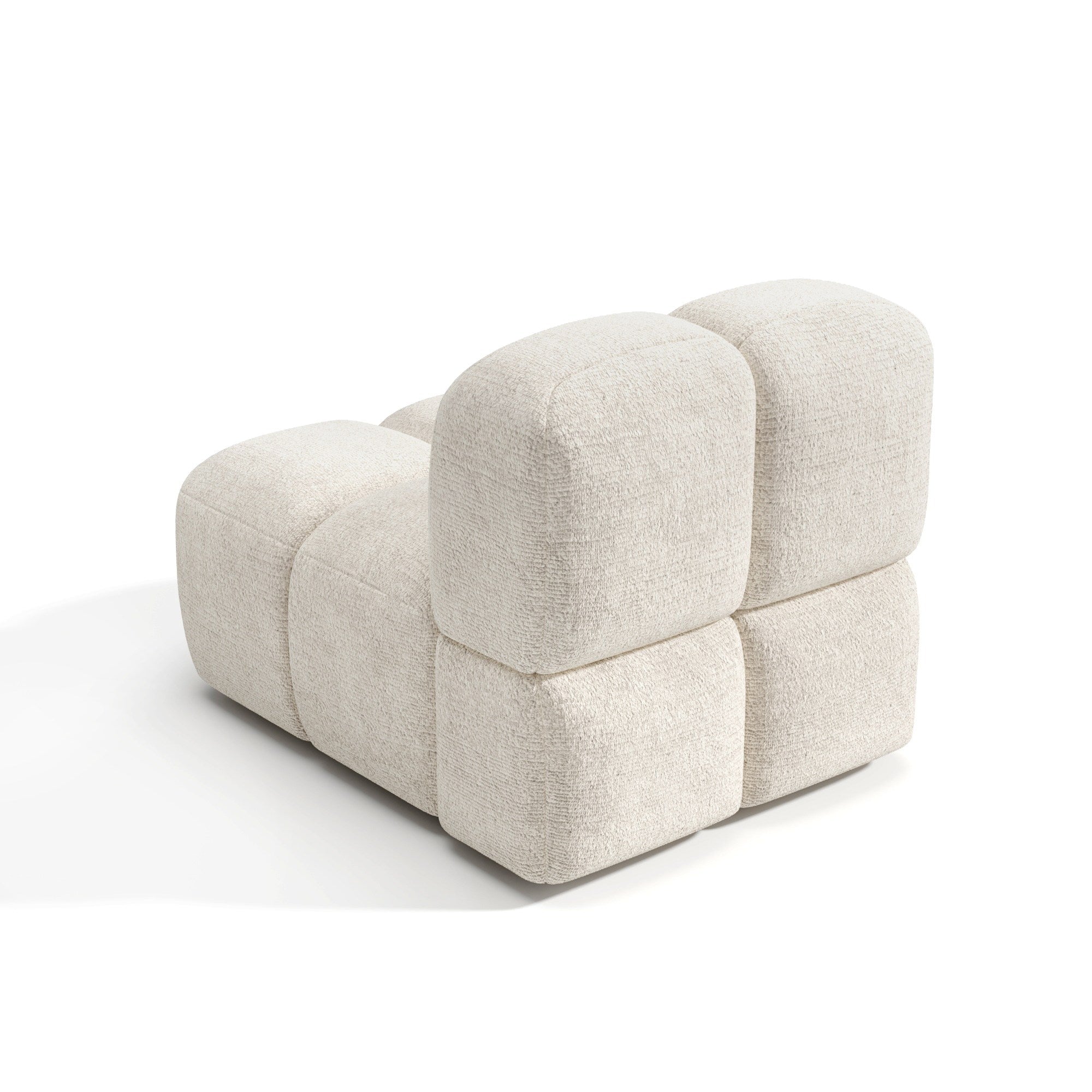 Sia Home Nubi fauteuil crème modulaire bombé confort mousse
