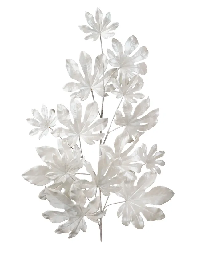 Feuillazur Rungis Tige Feuillage Tropical fleur Noël blanc