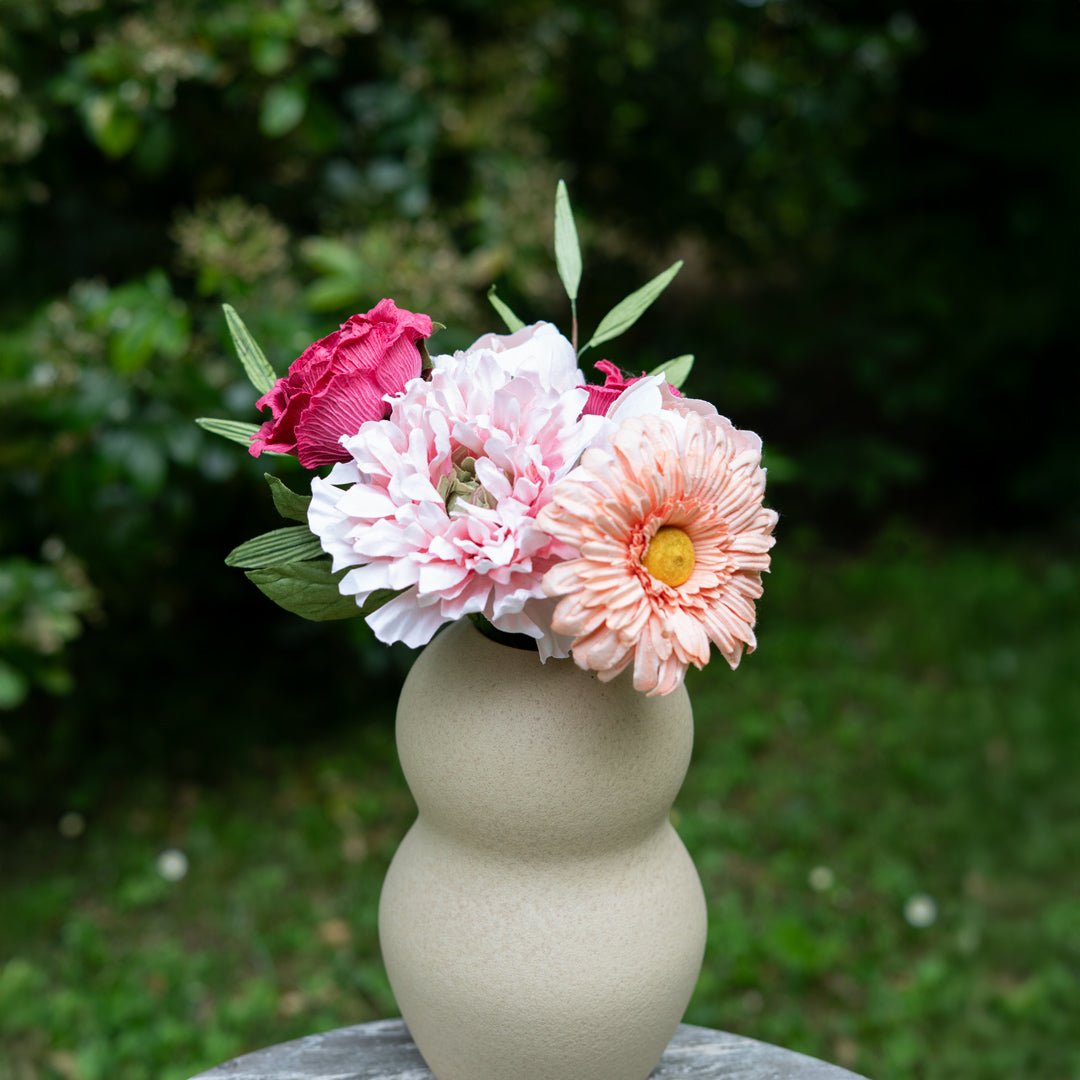 Flowrette Klee Bouquet fleurs en papier rose fuchsia éternel
