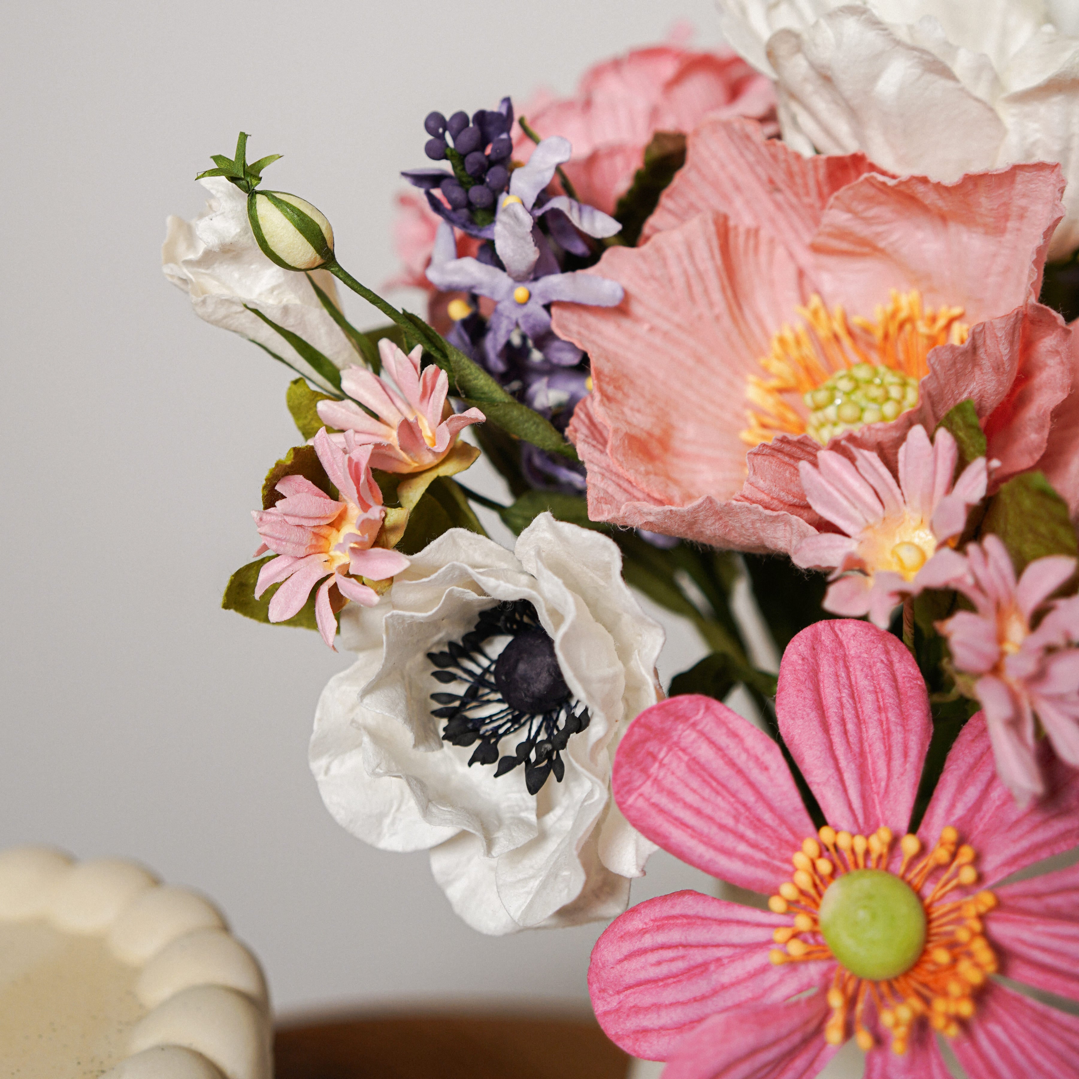 Flowrette Cassatt bouquet fleurs en papier 12 tiges