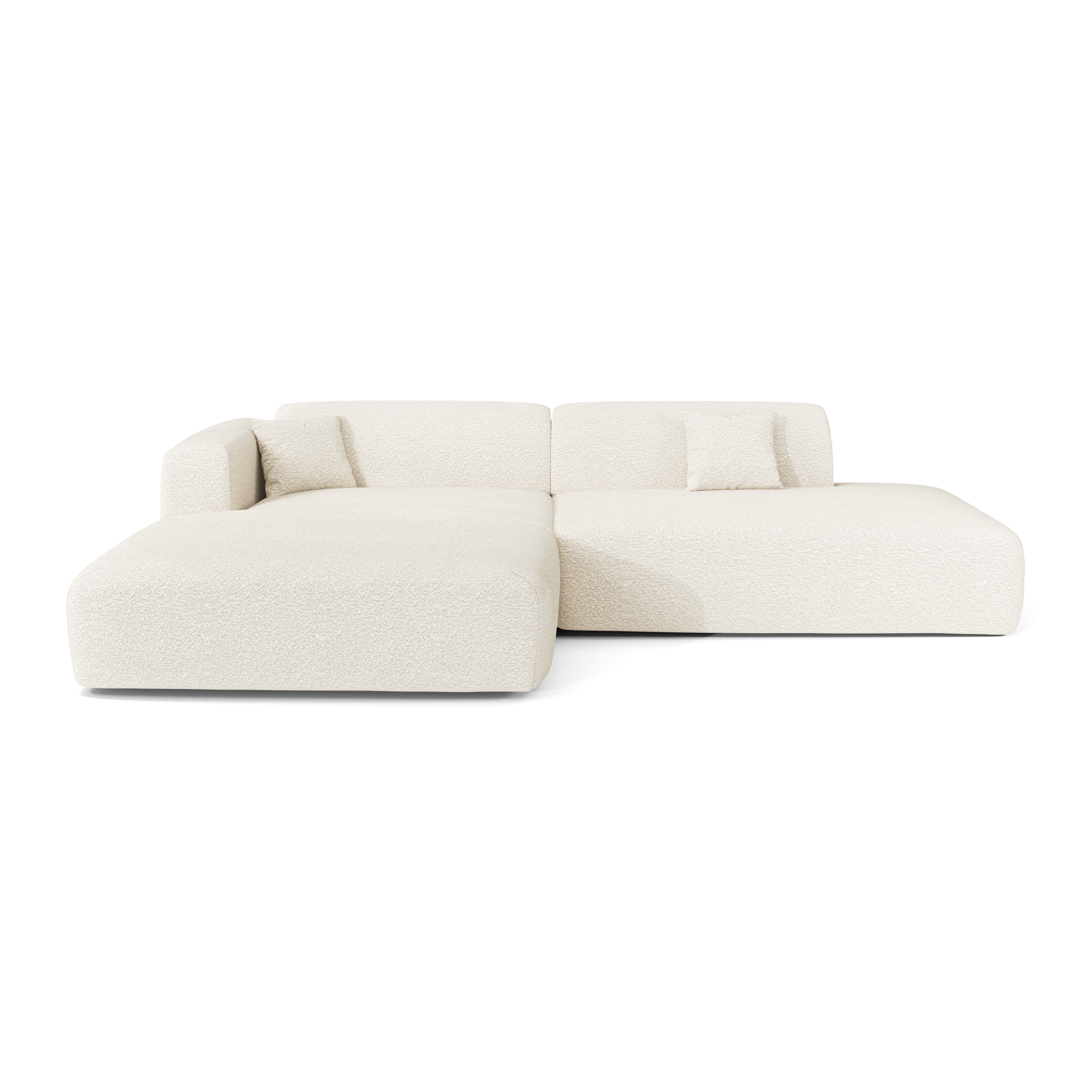 Sia Home Myra canapé angle gauche ouvert crème