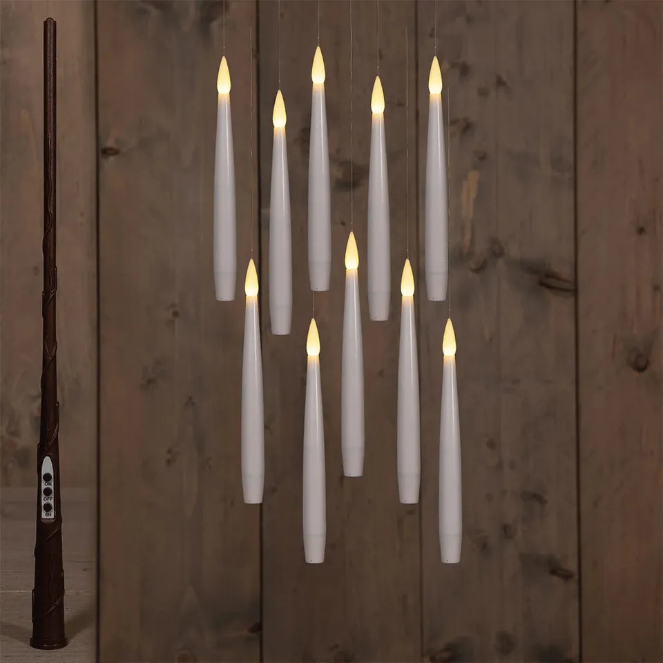 Feuillazur Rungis Bougies LED flottantes blanc déco Halloween