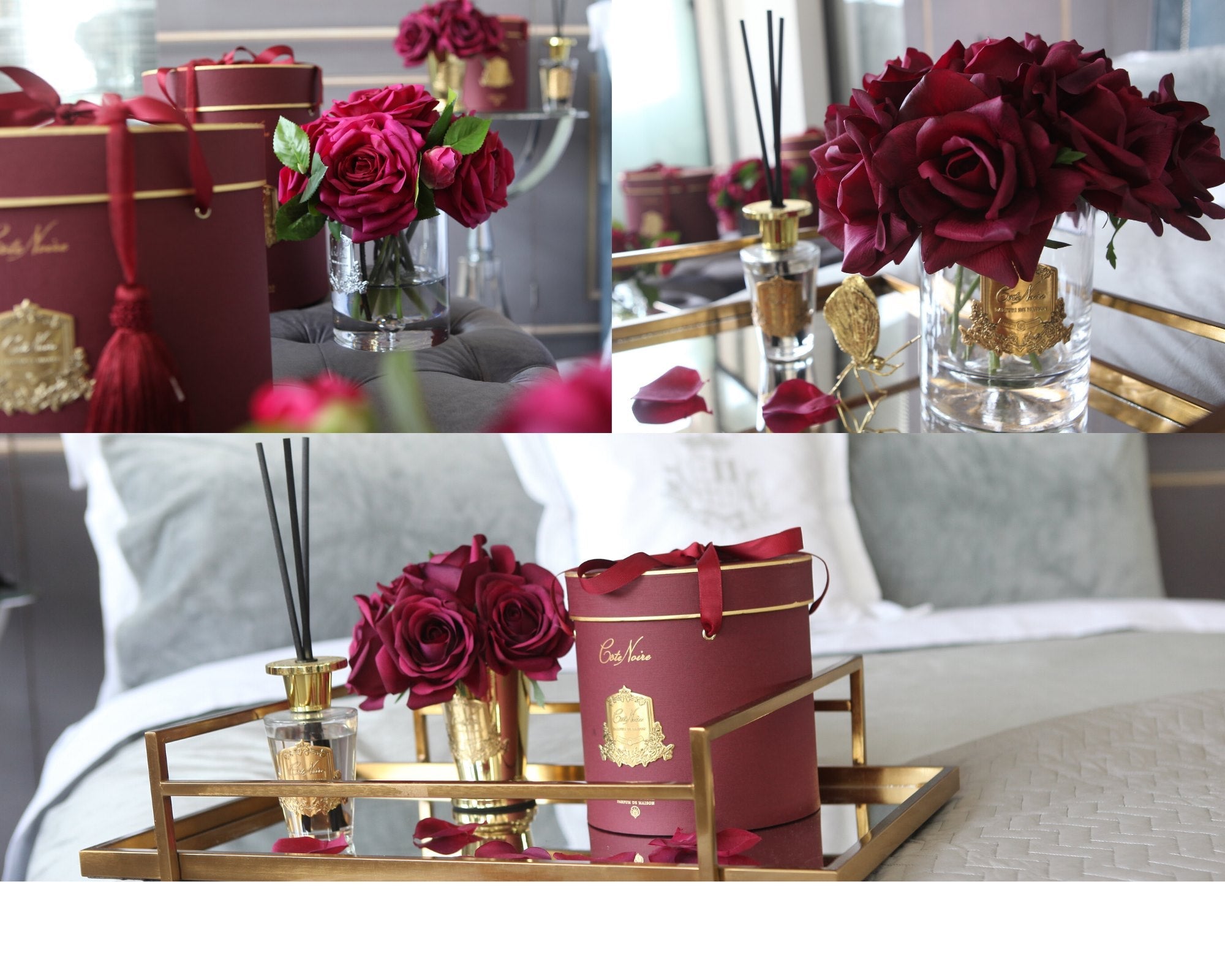 Côte Noire Grand Bouquets LTW04 bouquet rouge carmin
