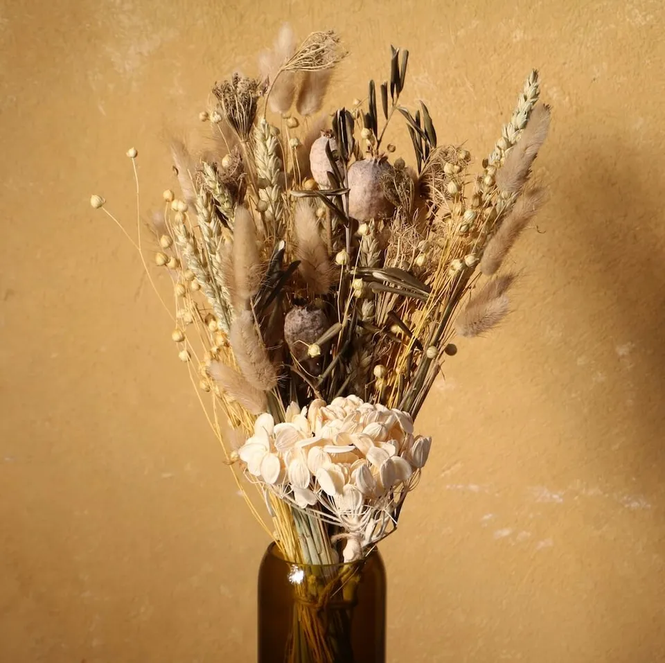 Flowrette Aloïs bouquet fleurs séchées naturel été