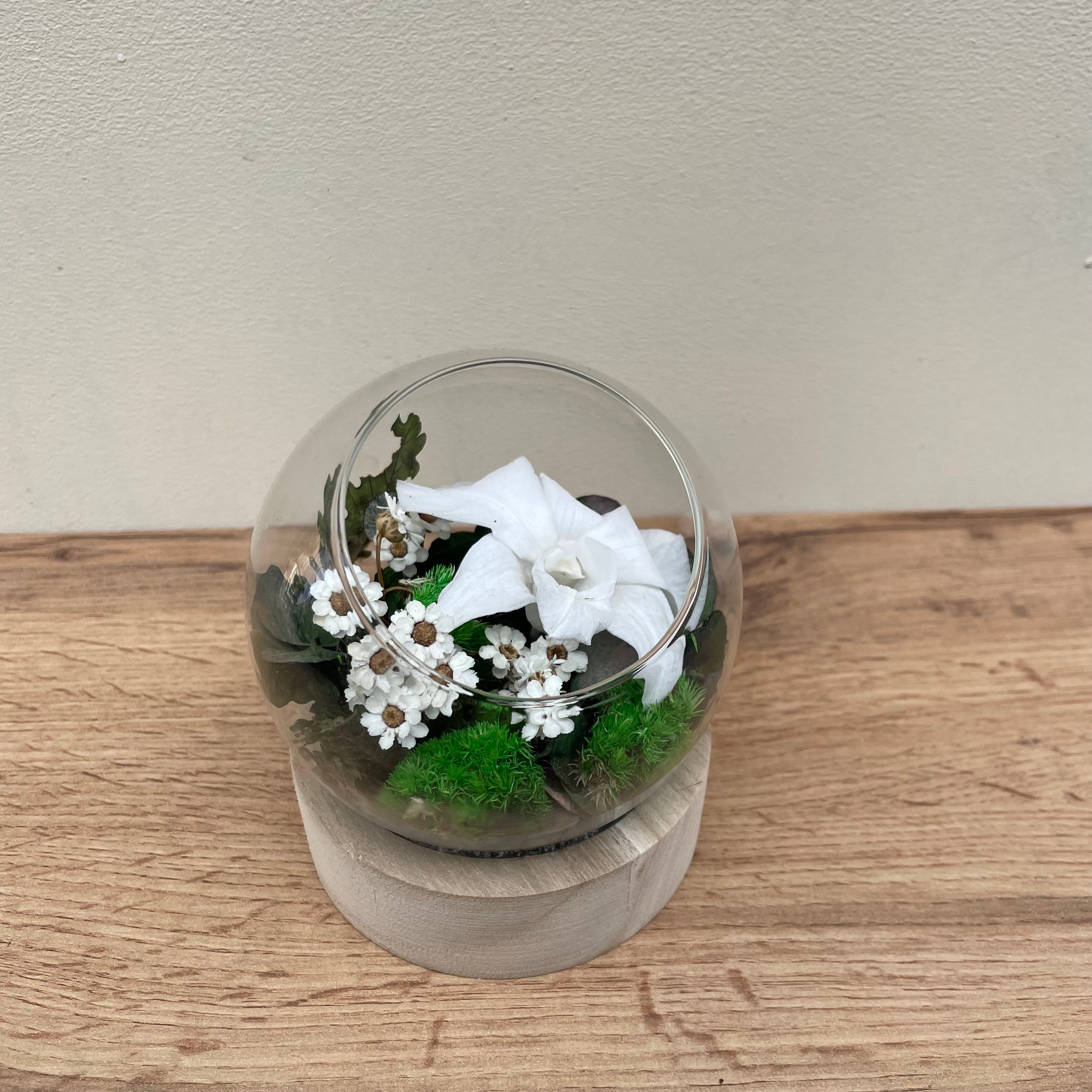 Ateliers Ouchamp Allée du Brindeau bulle orchidée verre S