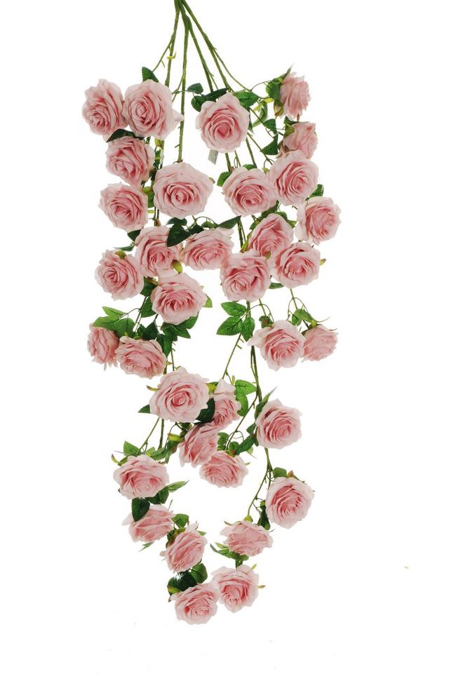 Feuillazur Rungis piquet de rose artificielle saumon 125cm