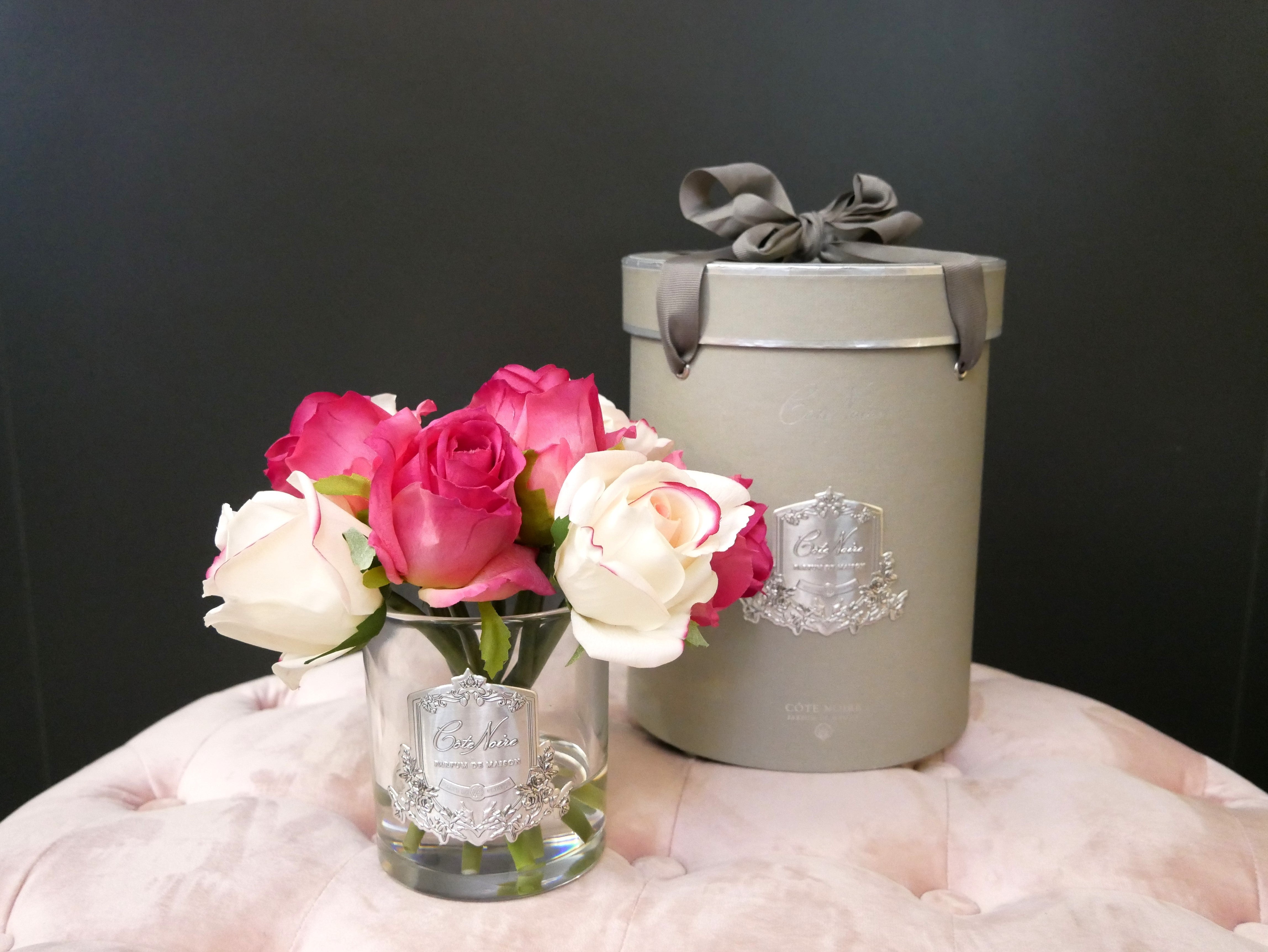 Côte Noire Premium MBS01 bouquet parfumé magenta rose verre