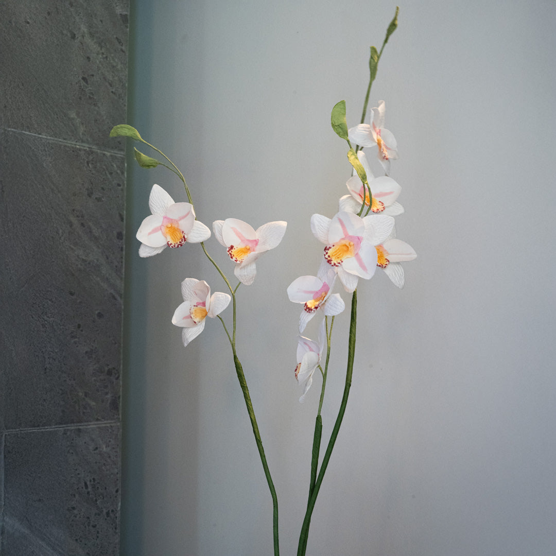 Flowrette Vanda orchidée papier blanc x1 éternelle