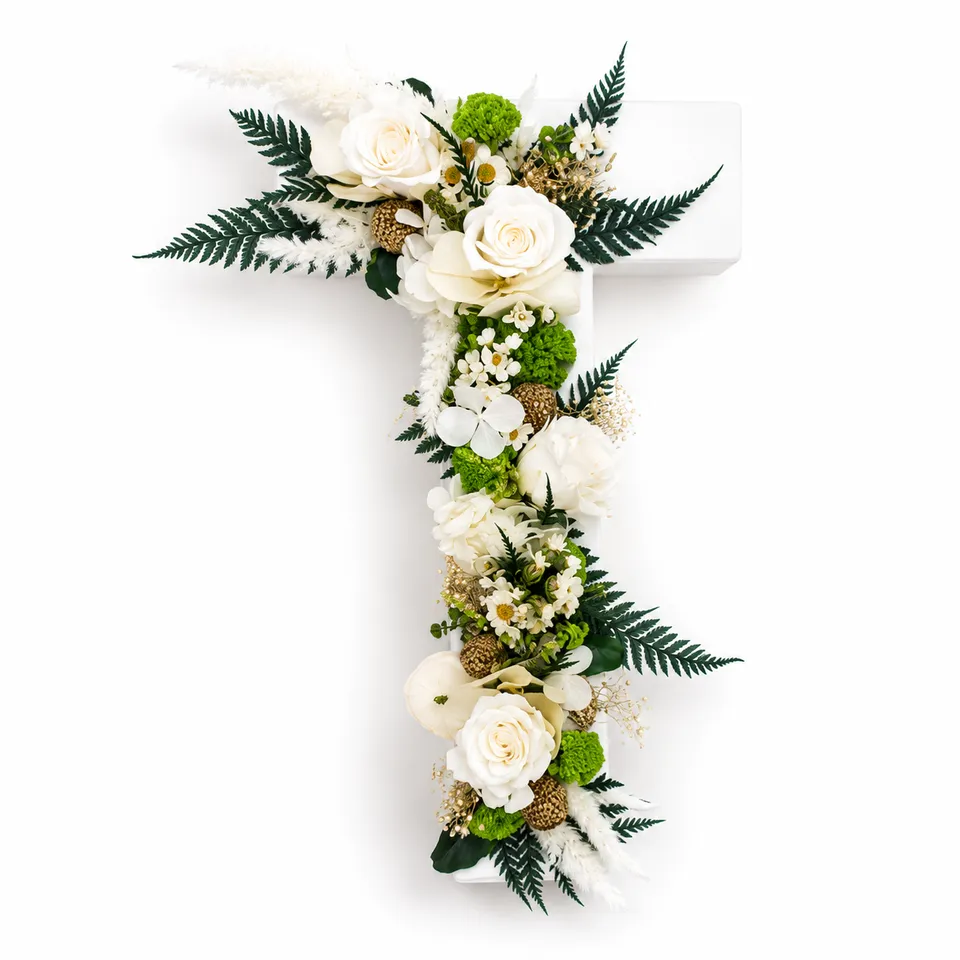 Ateliers Ouchamp Square Montsouris lettre fleurie F 20 cm