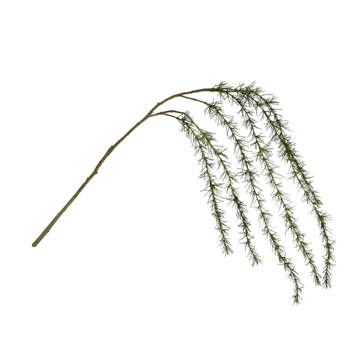Sia Branches artificielles pin pailleté branche tombante verte 108 cm