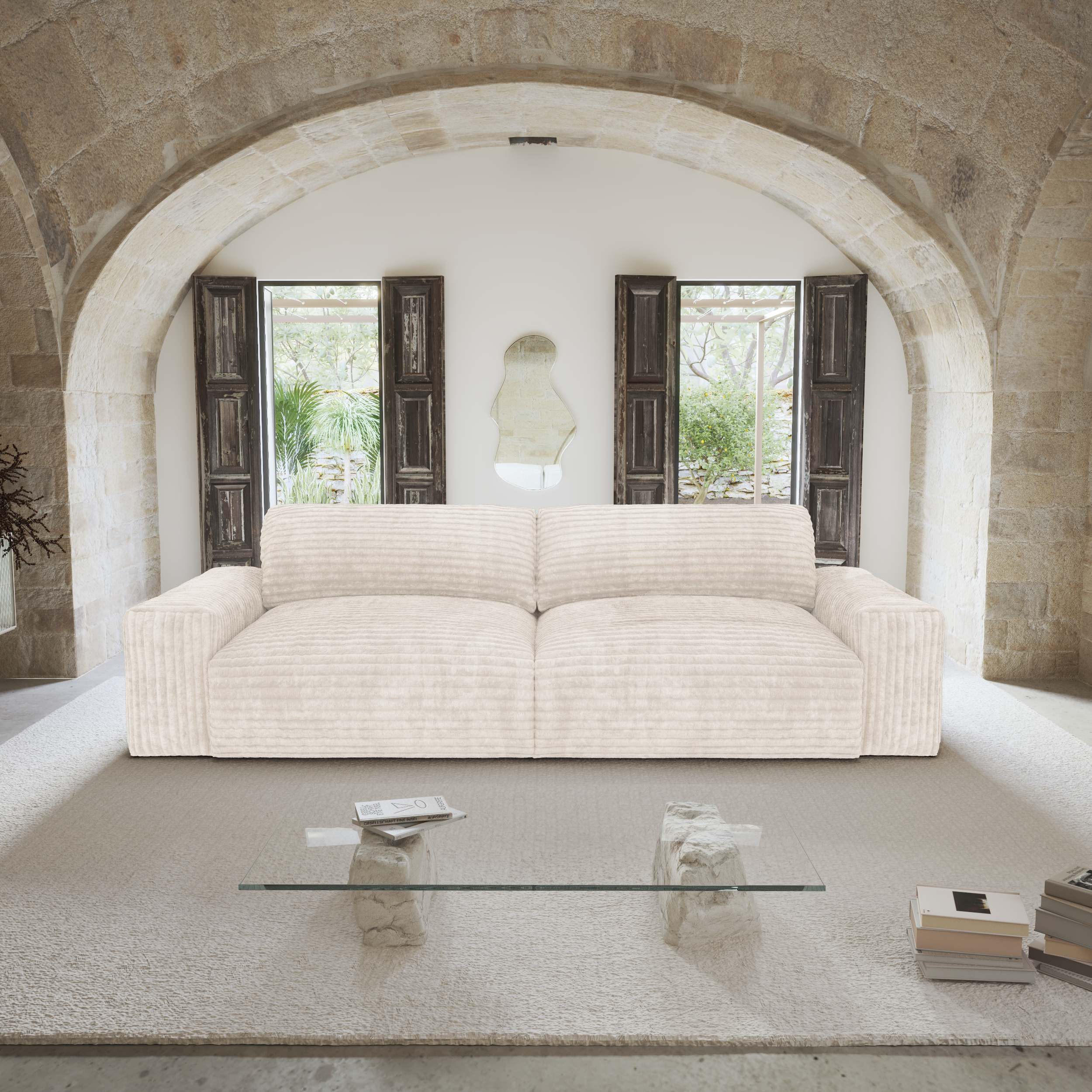 Sia Home Bliss canapé droit crème confort généreux