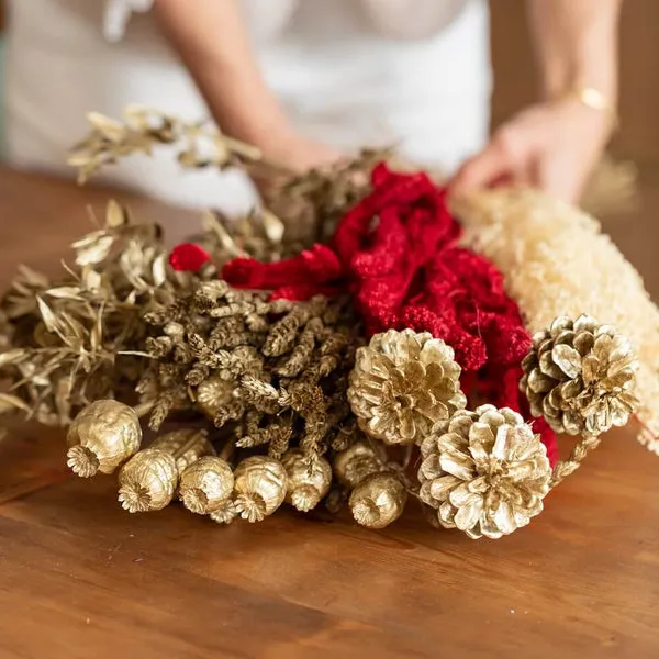 Flowrette Fleurs séchées bouquet Noël 5 variétés