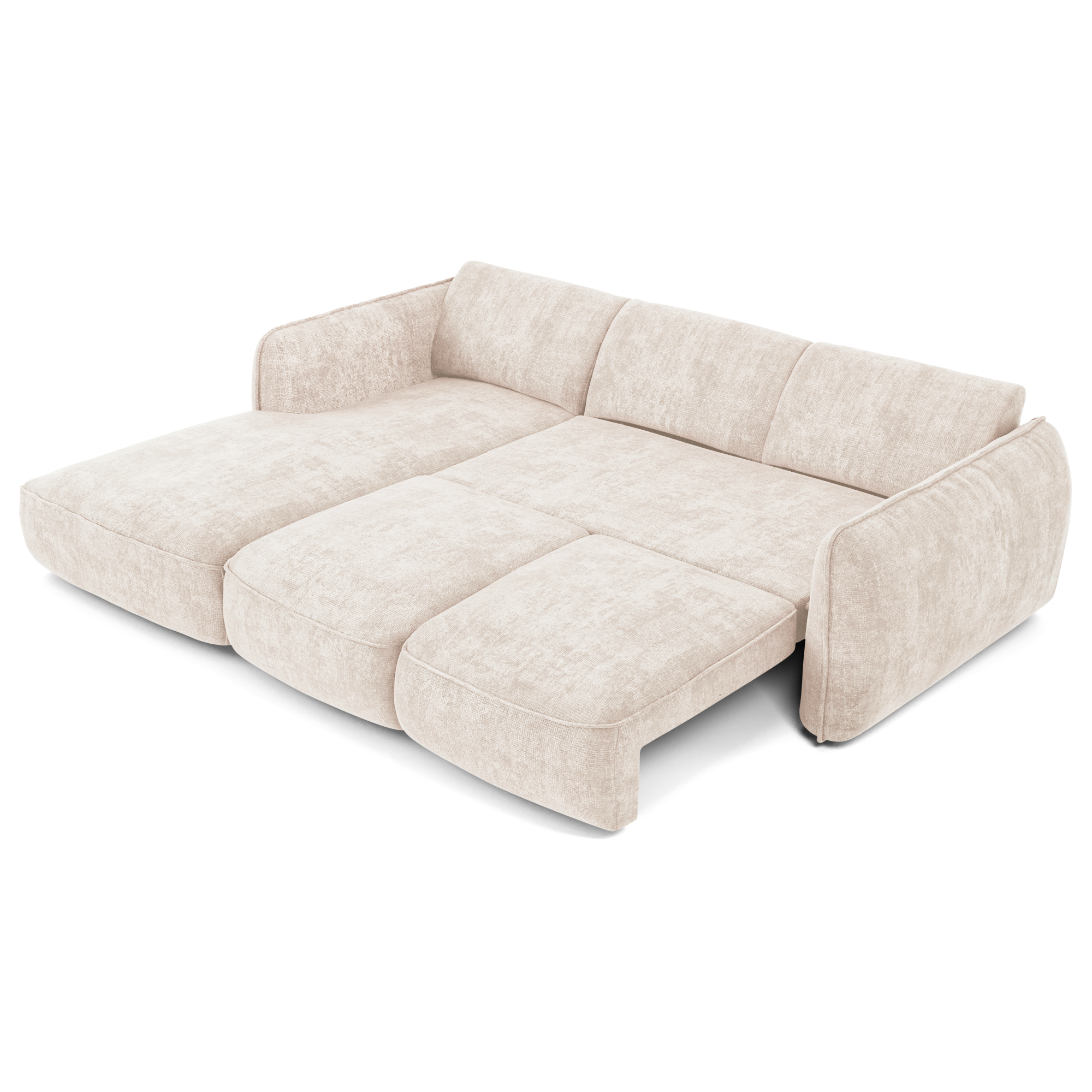 Sia Home Livia canapé angle gauche convertible crème