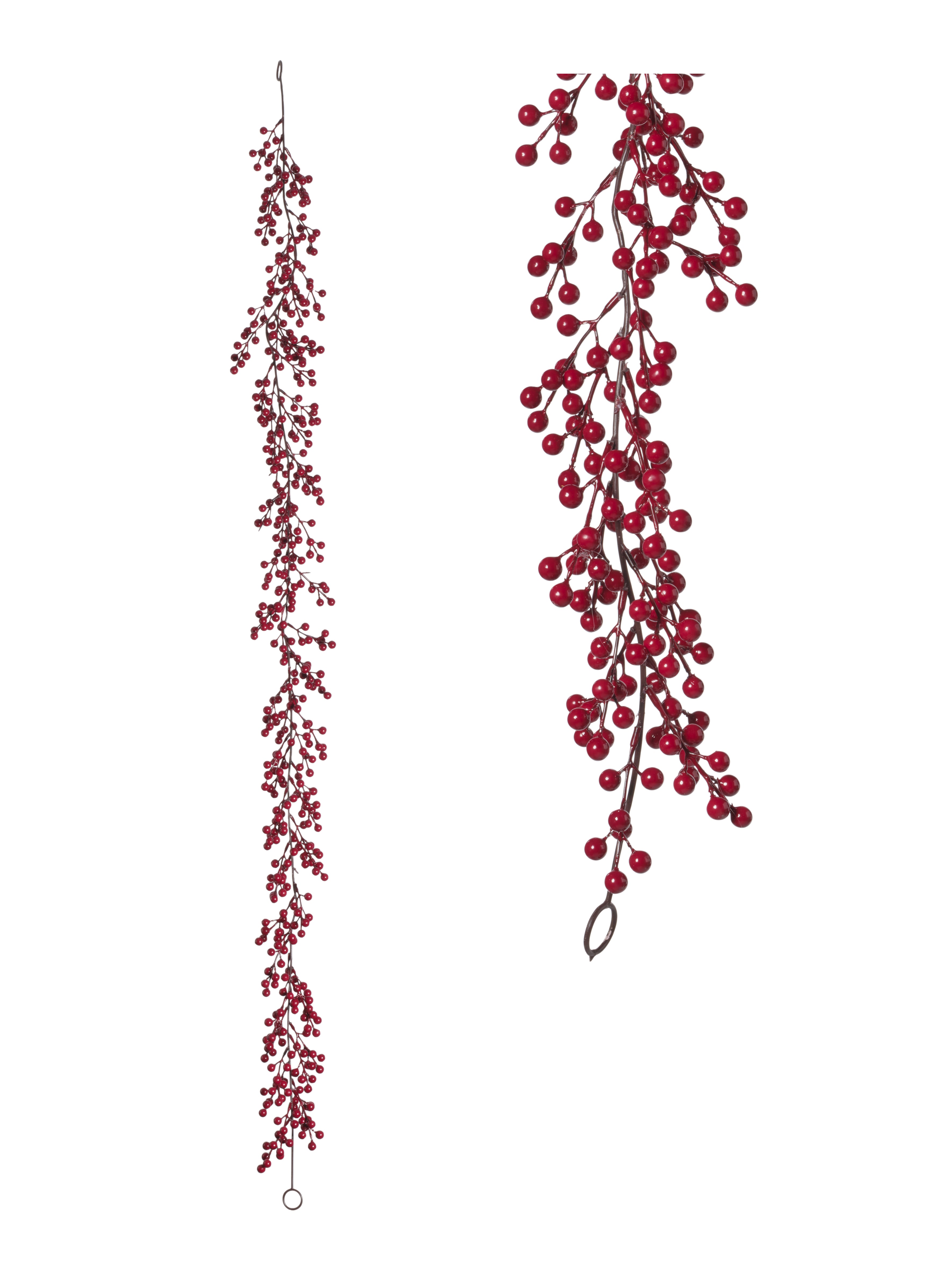 Feuillazur Rungis Guirlande baies artificielles rouge 100cm