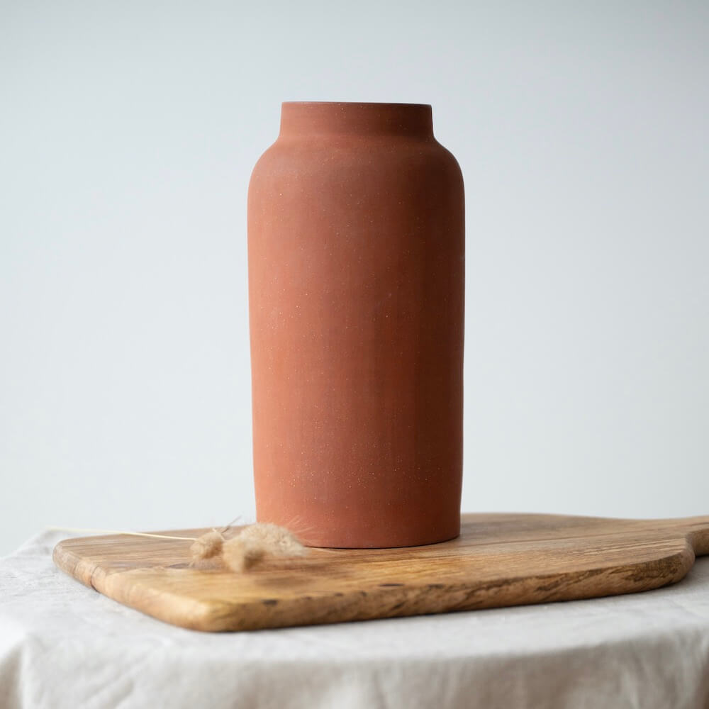 Flowrette vase terre cuite terracotta artisanal France