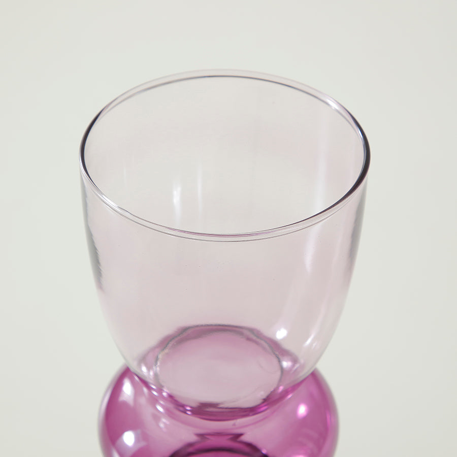 Sia Home Sunrise vase verre violet transparent 22 cm