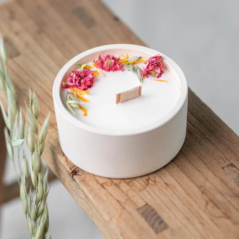 Flowrette Noces de Froment coffret blé bougie