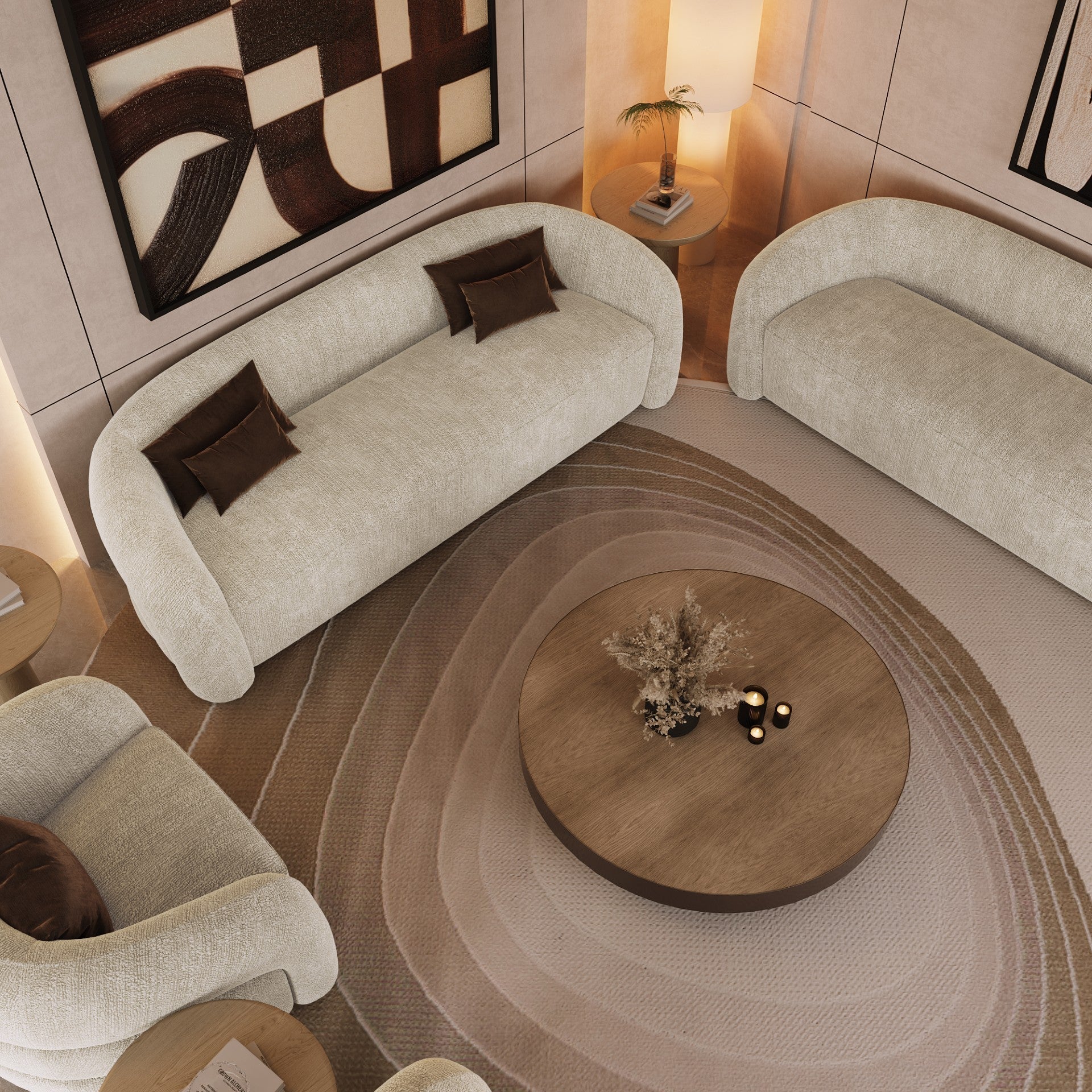 Sia Home Victoria canapé droit beige confort quotidien