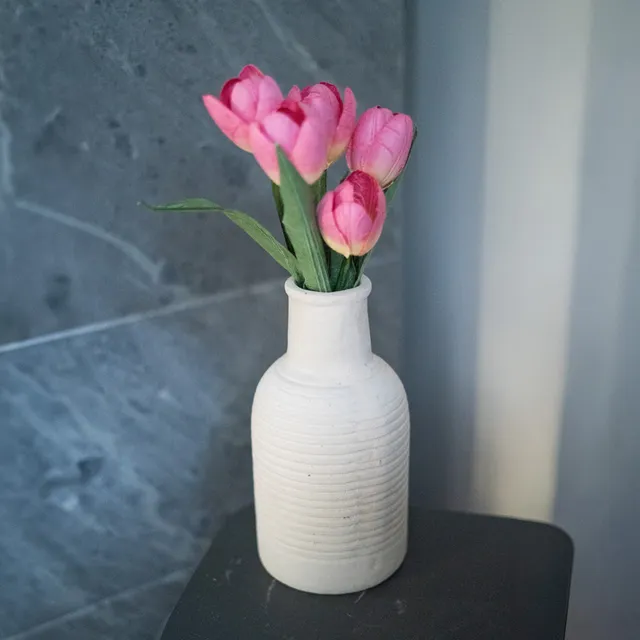 Flowrette mini tulipe papier rose foncé fleur éternelle x1