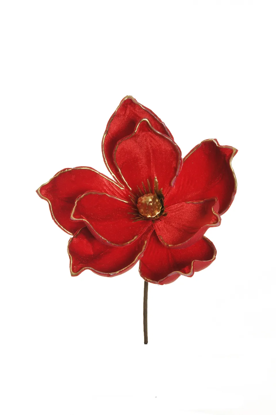 Feuillazur Rungis Magnolia velours rouge 21x30 cm fleur