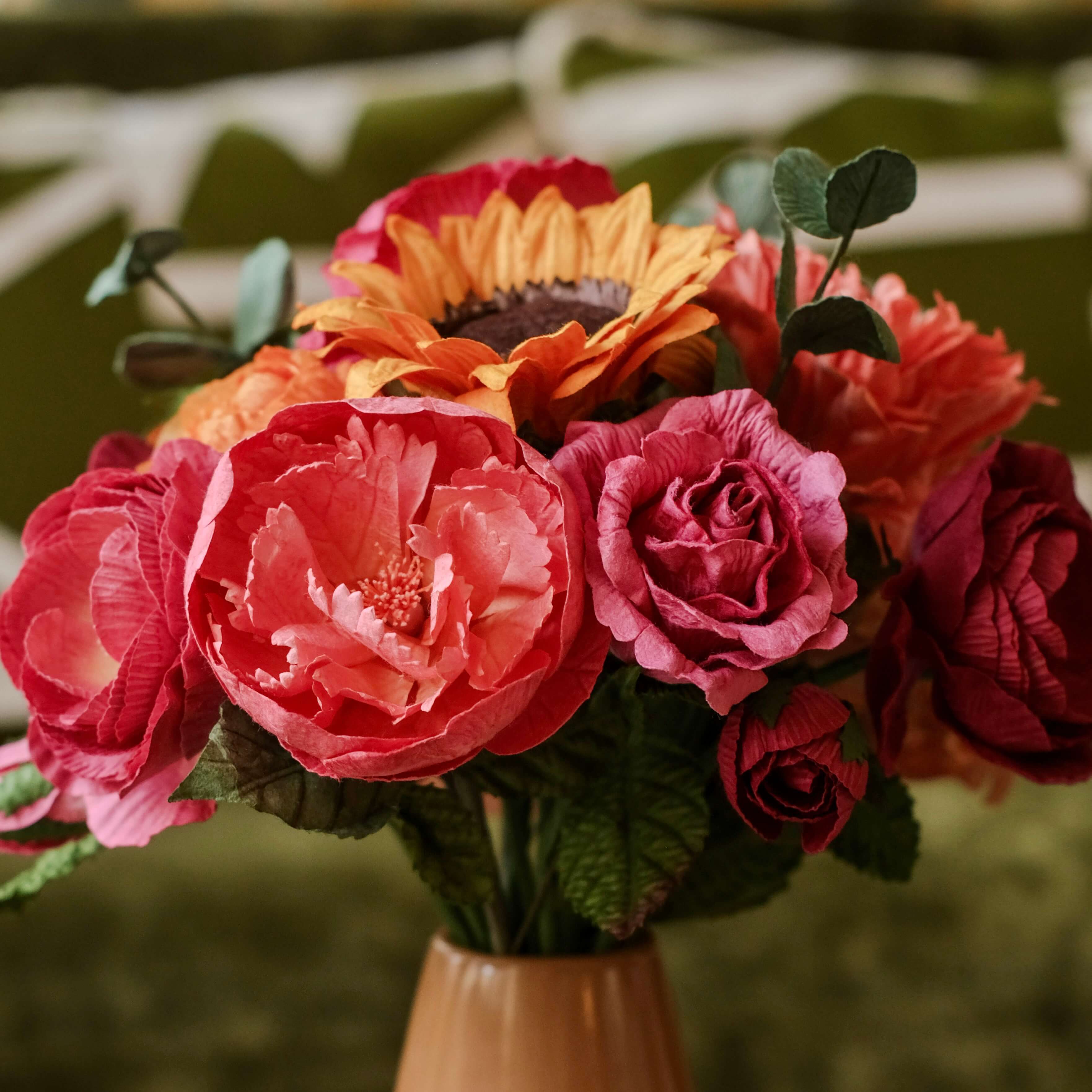 Flowrette Zao bouquet fleurs en papier multicolore