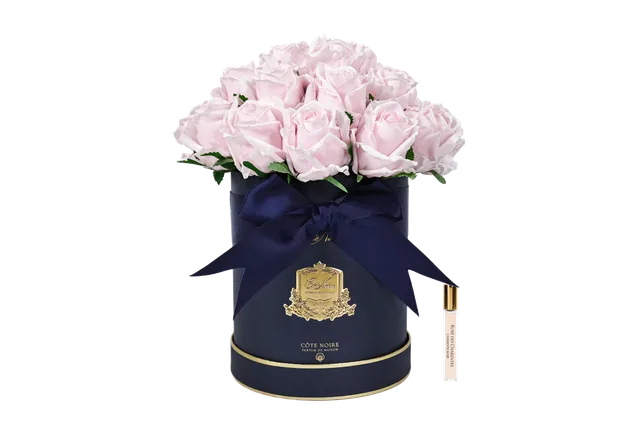 Côte Noire Hat Box roses french pink 23 tiges