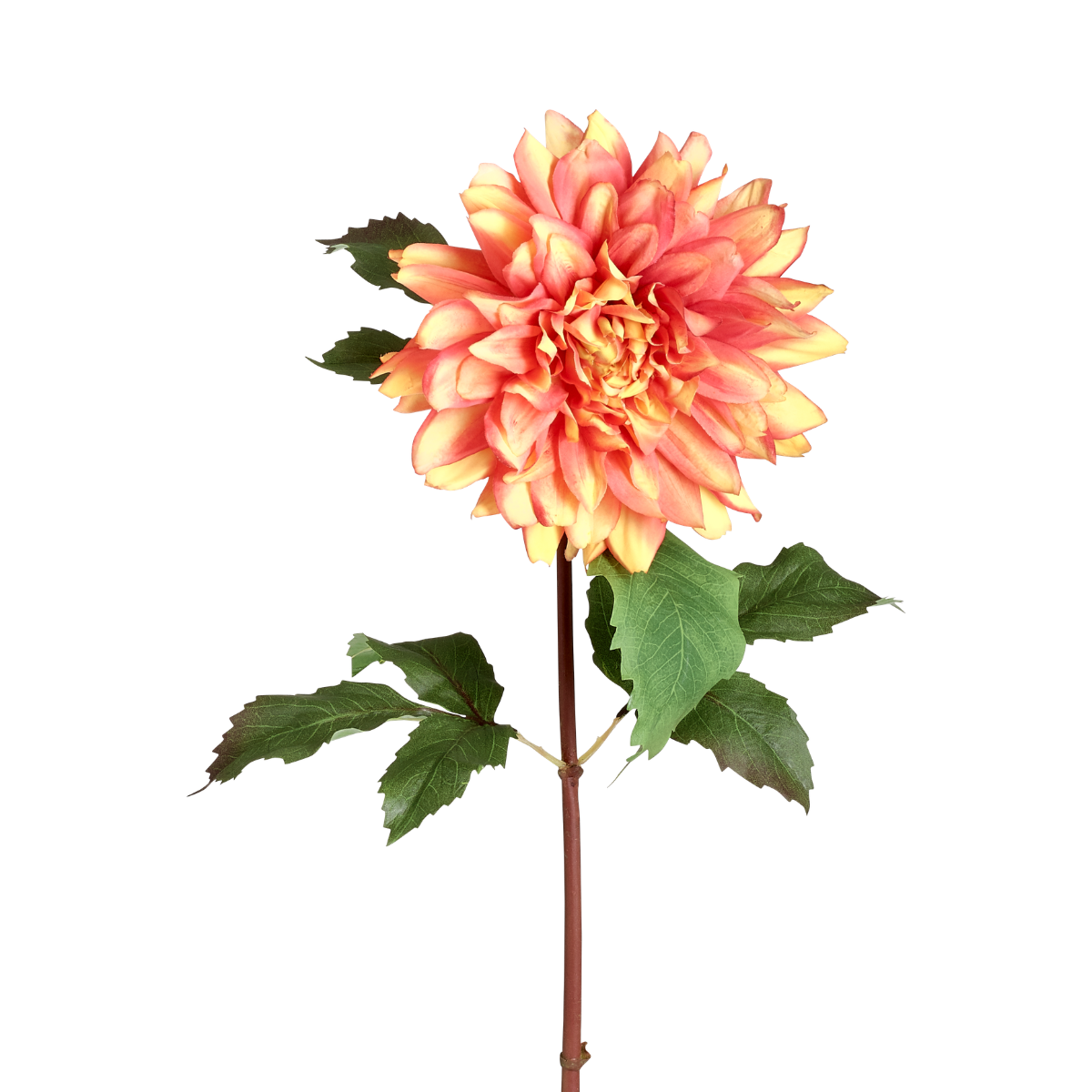 Sia Home Dahlia Premium 70 cm fleur artificielle orange
