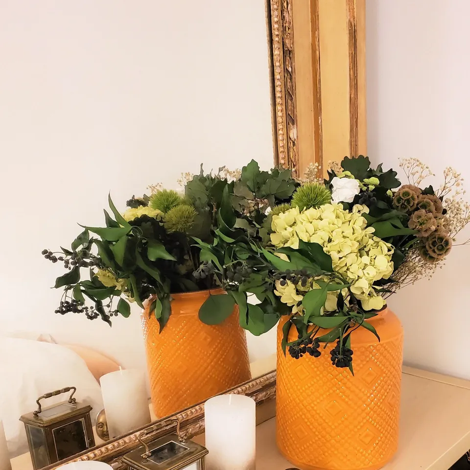 Ateliers Ouchamp Bouquets Rue des Saules 40cm rose hortensia