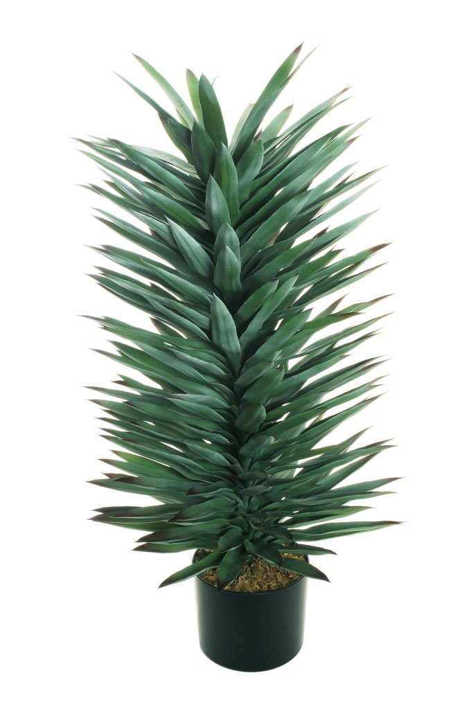 Feuillazur Agave plante artificielle vert 20x17x85 cm