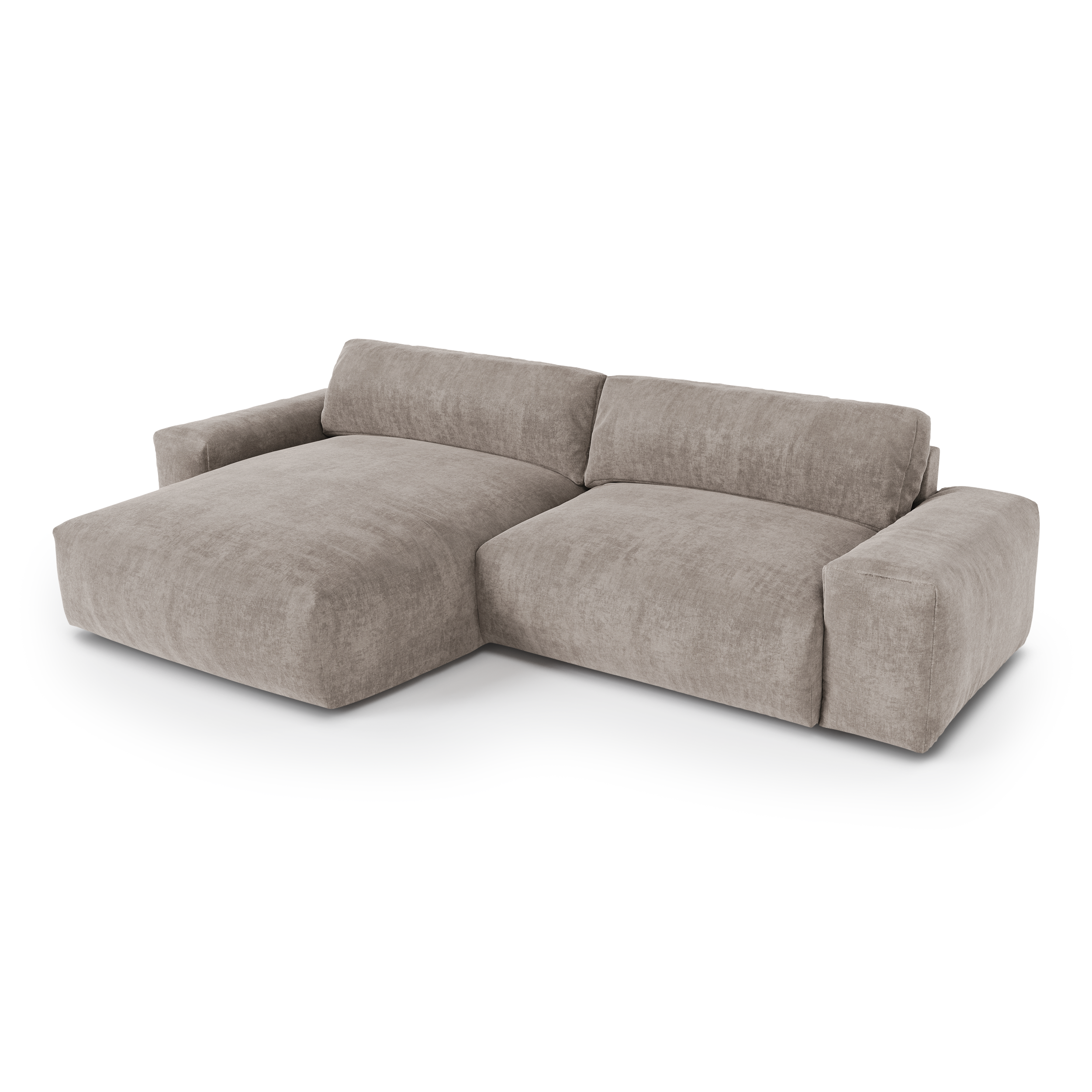 Sia Home Bliss canapé angle gauche bleu paon tissu