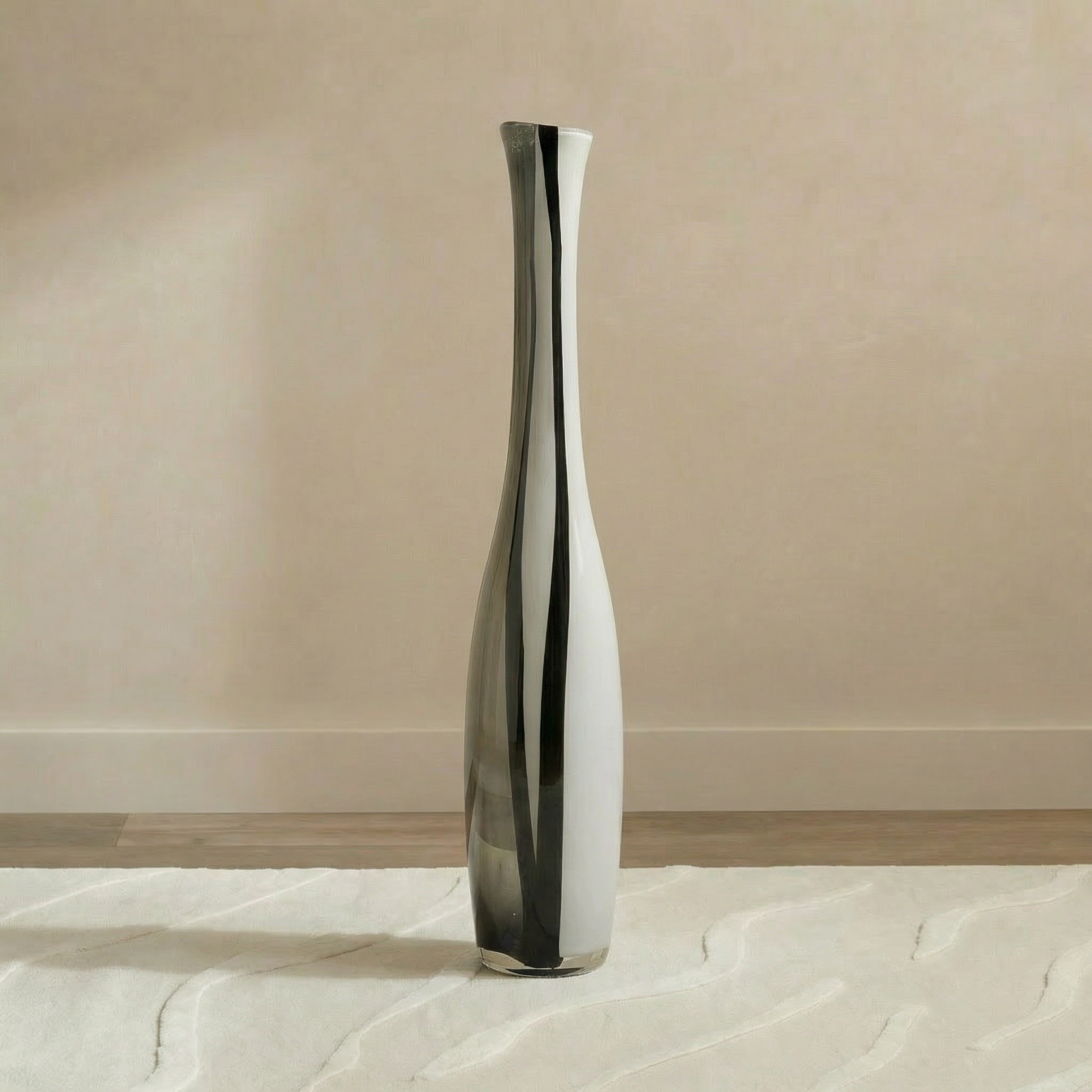 Sia Home Alaska 64 cm vase verre soufflé blanc