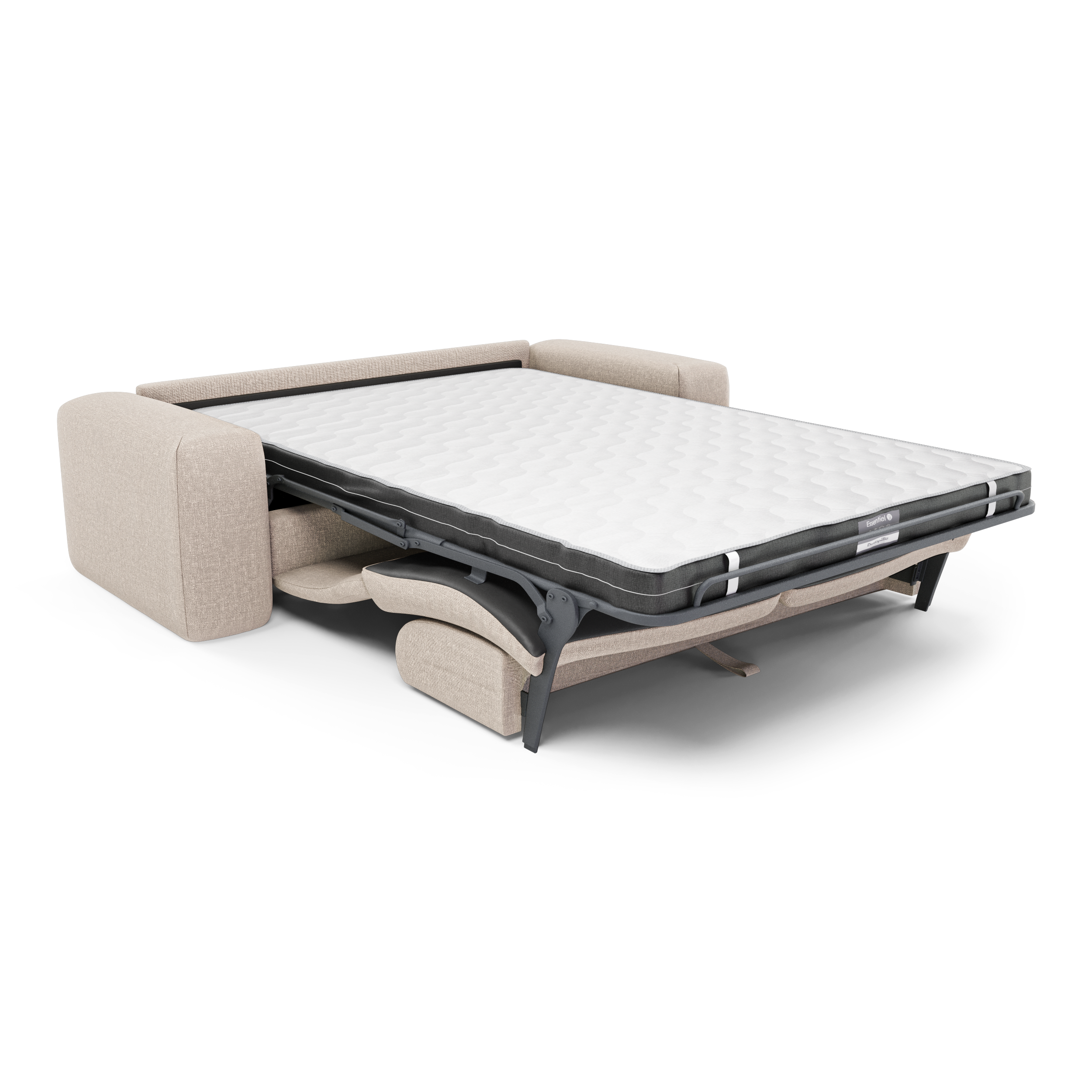 Sia Home Myra canapé convertible beige assise arrondie