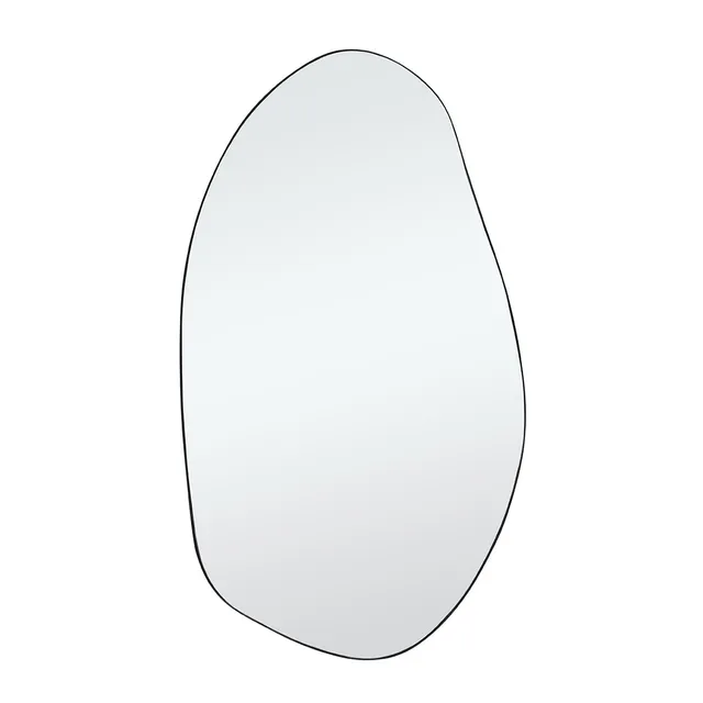 Sia Home Miroirs Organique 115 cm miroir noir mat