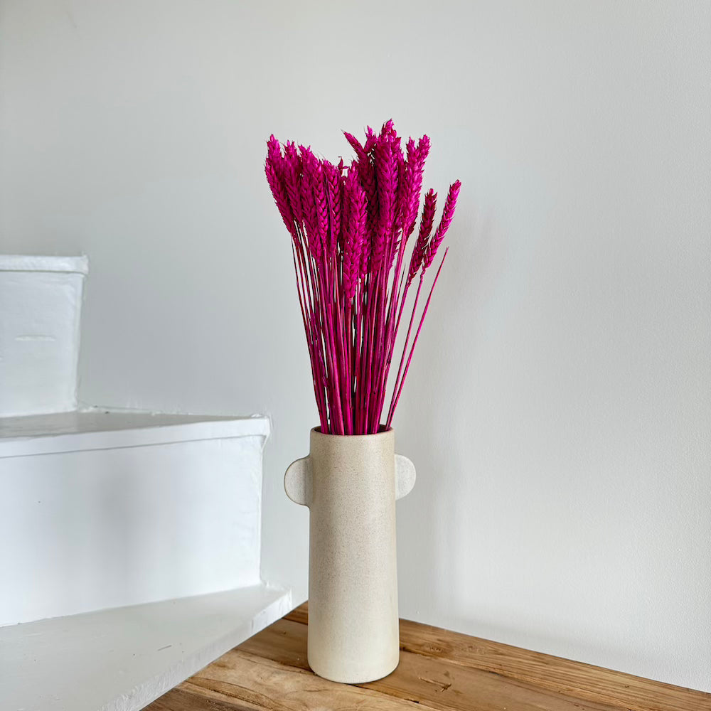Flowrette Botte Blé Magenta Séchée x1 Épis Rustique Vase