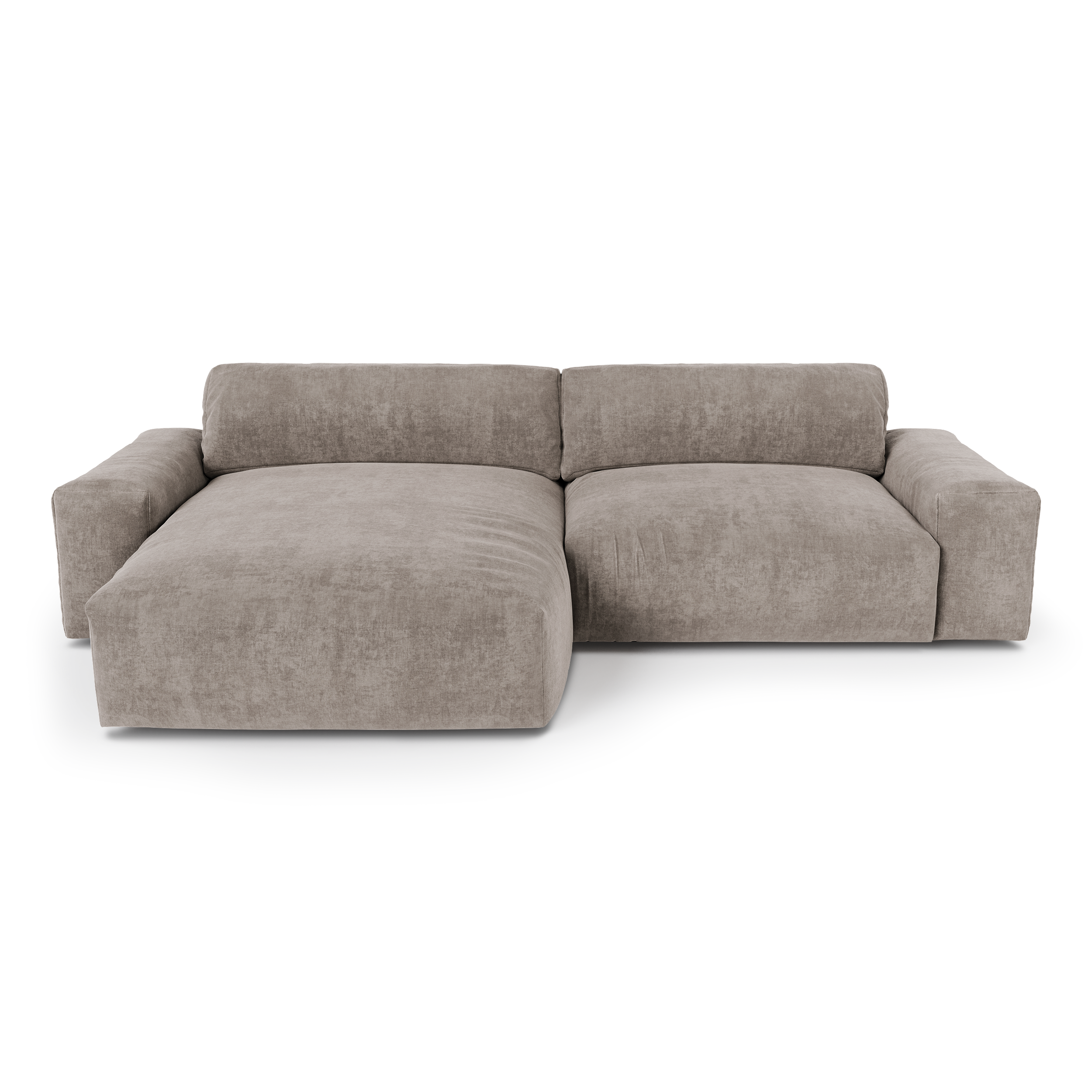 Sia Home Bliss canapé angle gauche bleu paon tissu