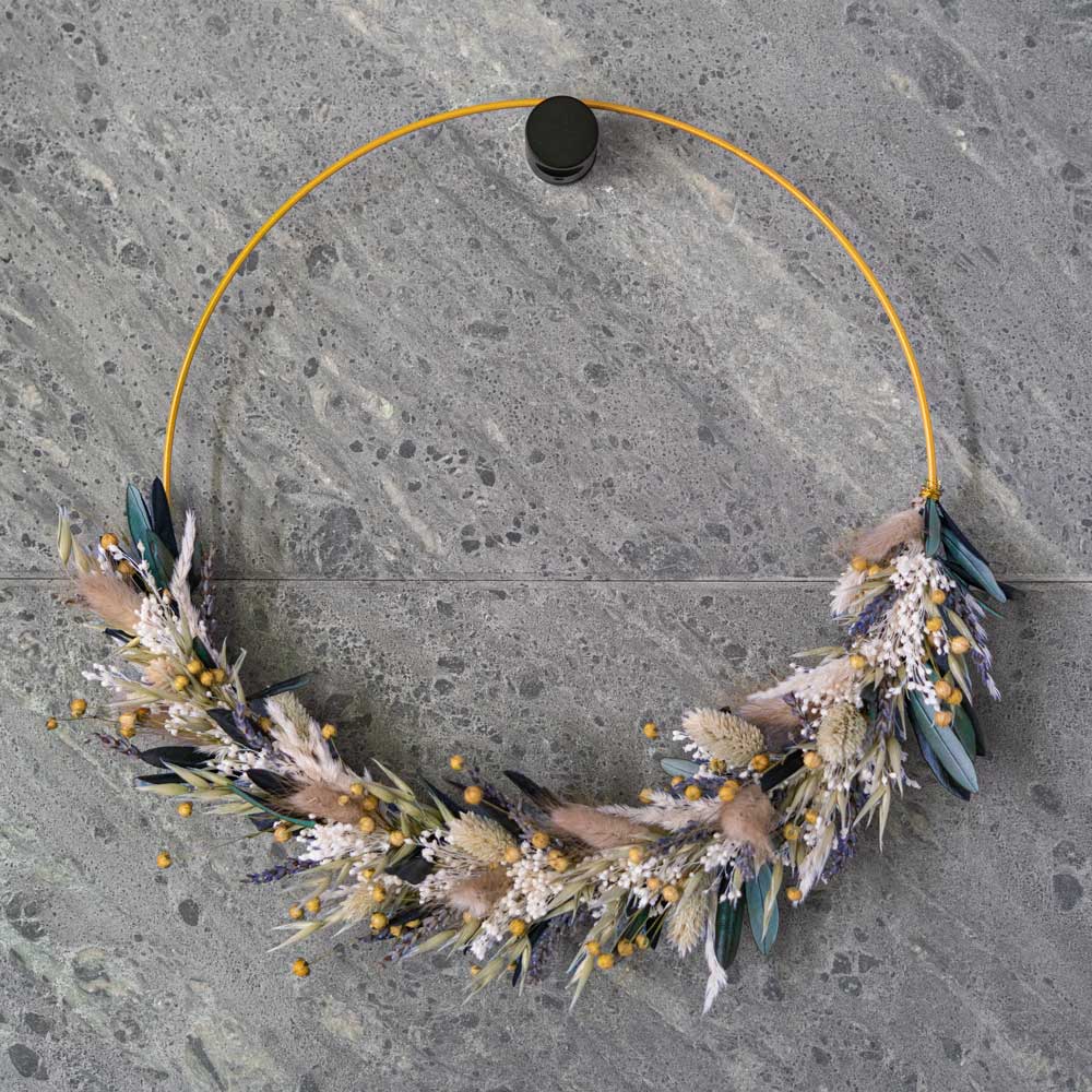 Flowrette kit DIY couronne murale Lombok cercle 30 cm
