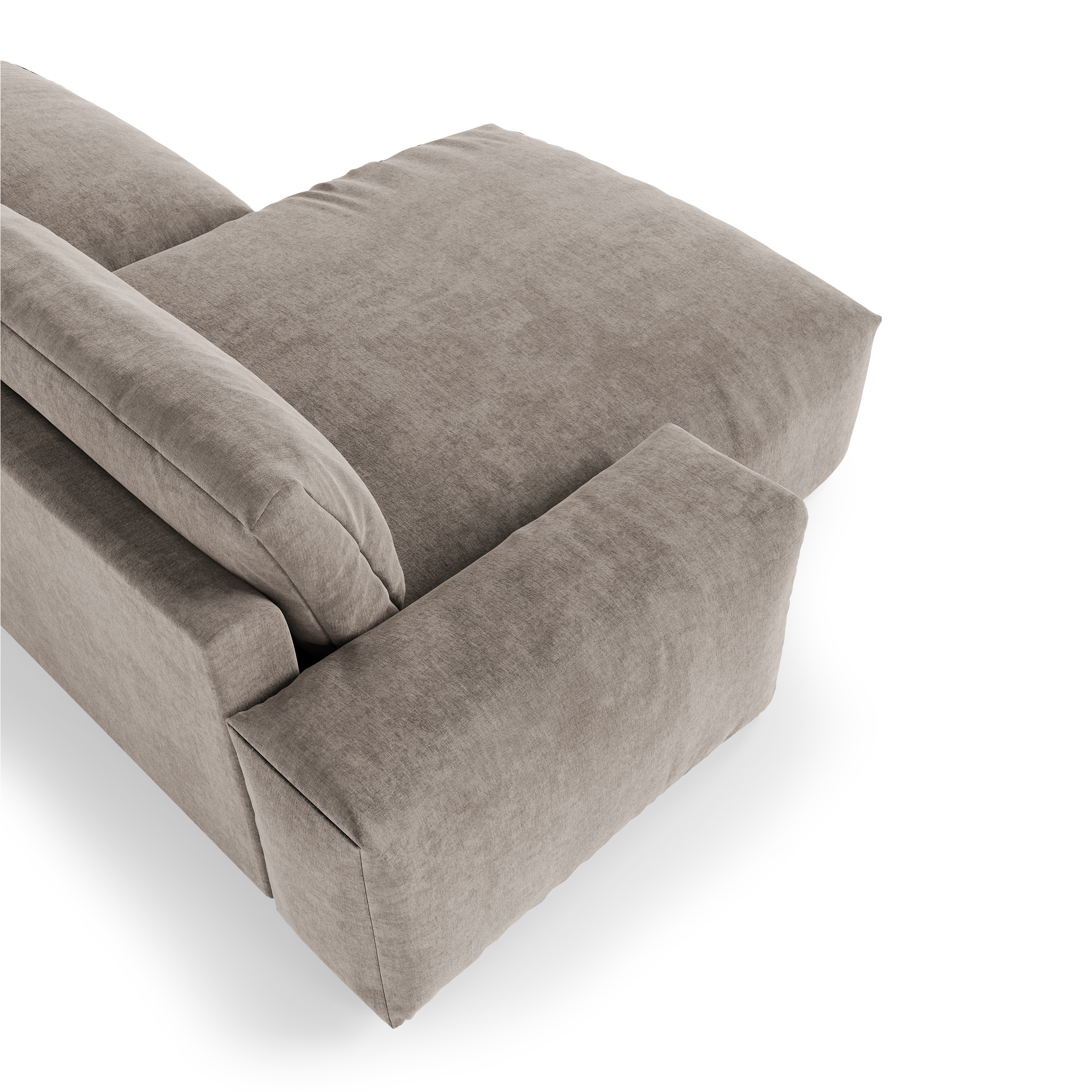 Sia Home Bliss canapé angle gauche bleu paon tissu