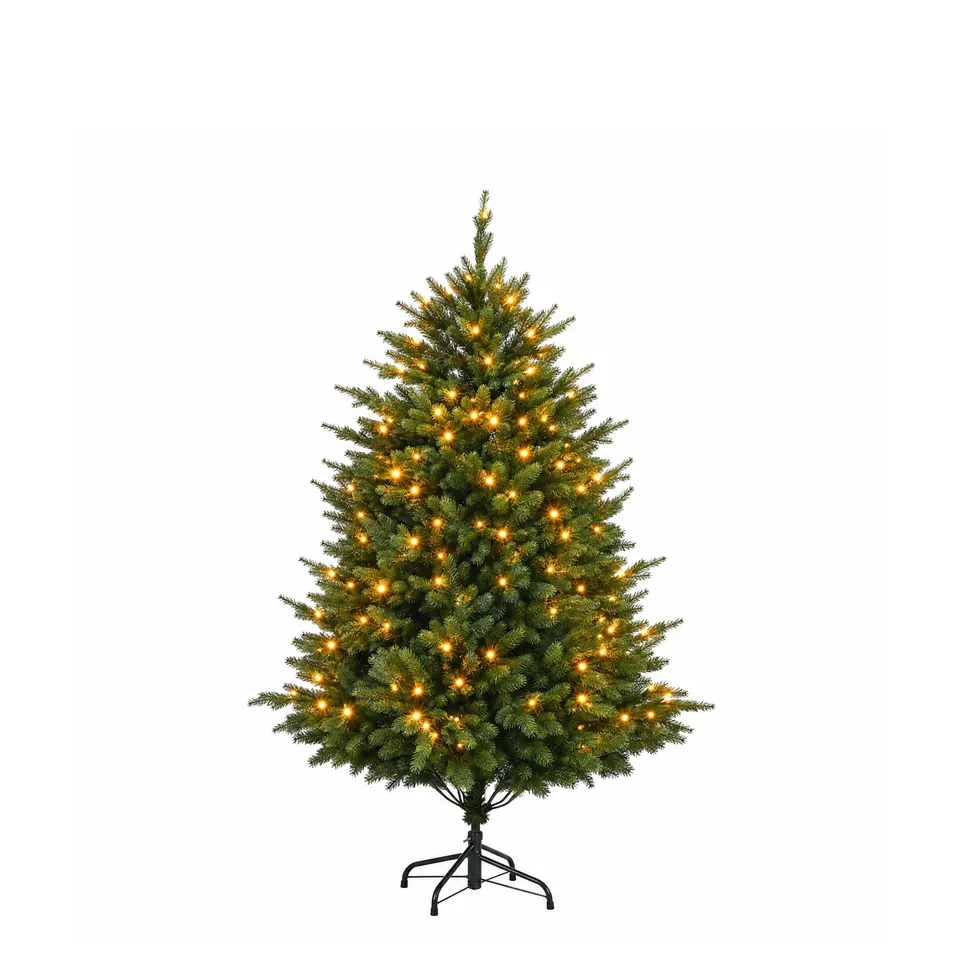 Sia Home Fluffy Sapin de Noël lumineux vert 150 cm