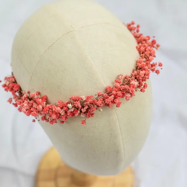 Flowrette Fleurs Papier Couronne Gypsophile Rose Mariage