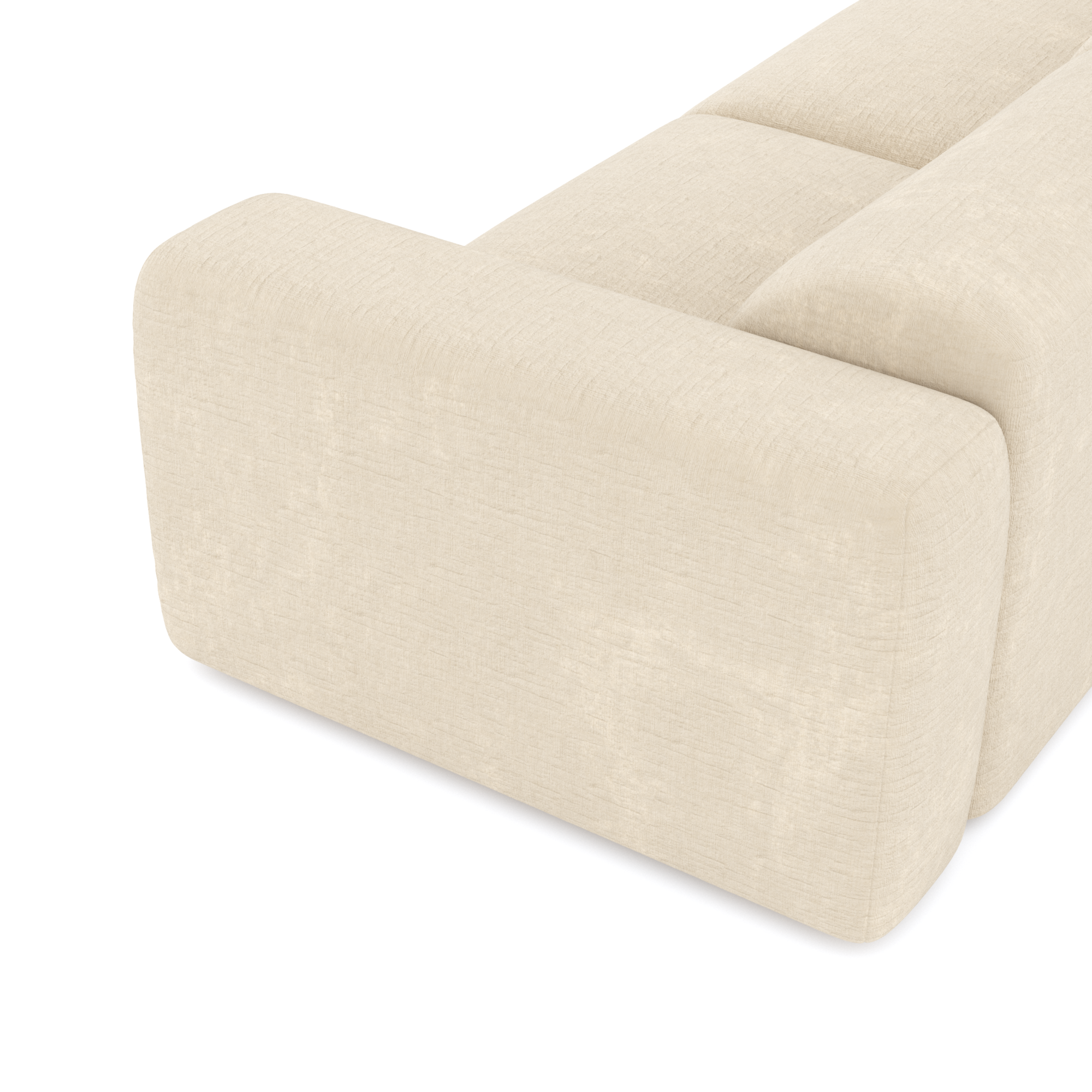 Sia Home Myra canapé crème assise arrondie