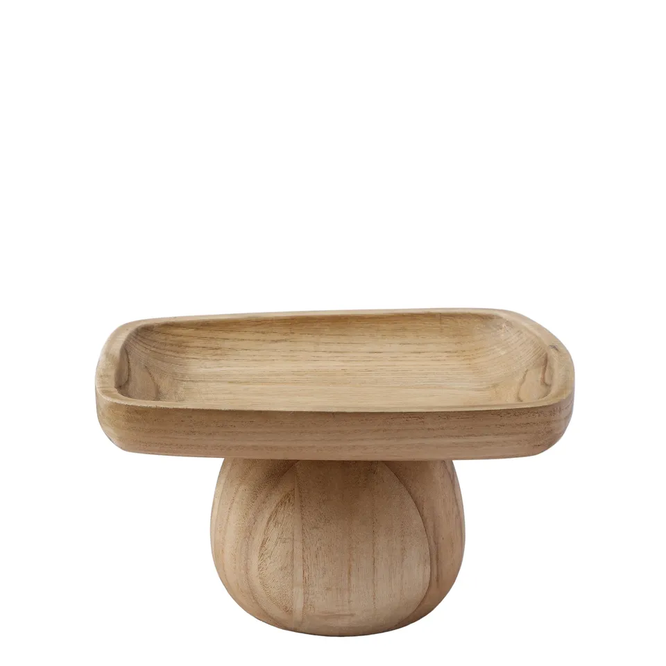 Sia Home Yoko Plateau Décoratif Bois Marron 25 cm