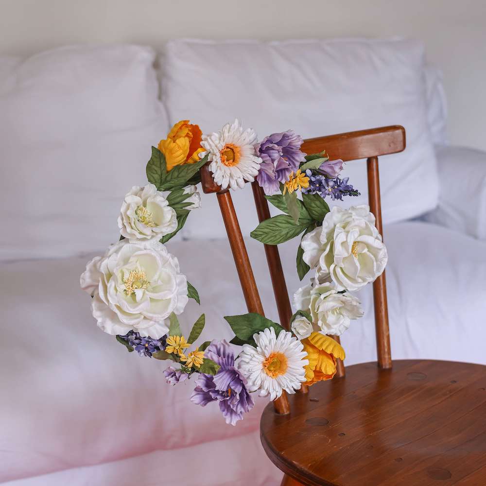 Flowrette Pissarro couronne murale papier 45 cm