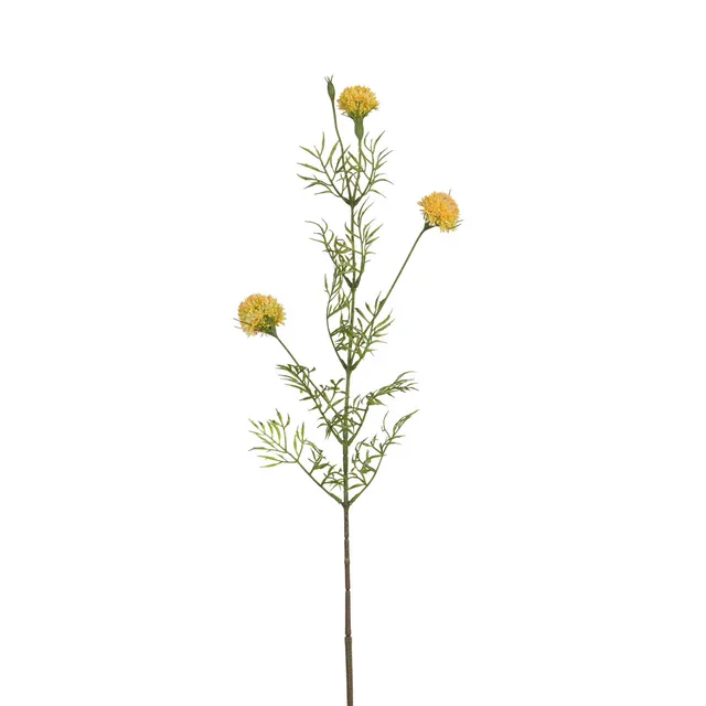 Sia Home Chrysanthème Ping Pong tige artificielle jaune 78 cm