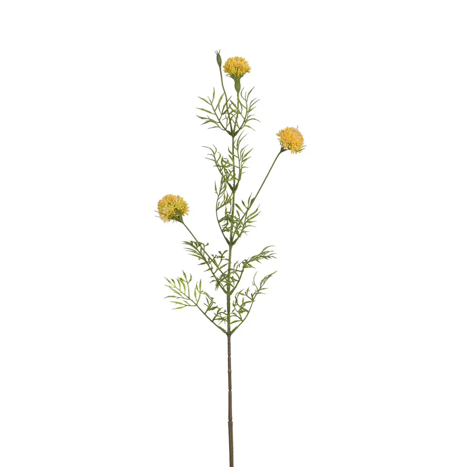Sia Home Chrysanthème Ping Pong tige artificielle jaune 78 cm