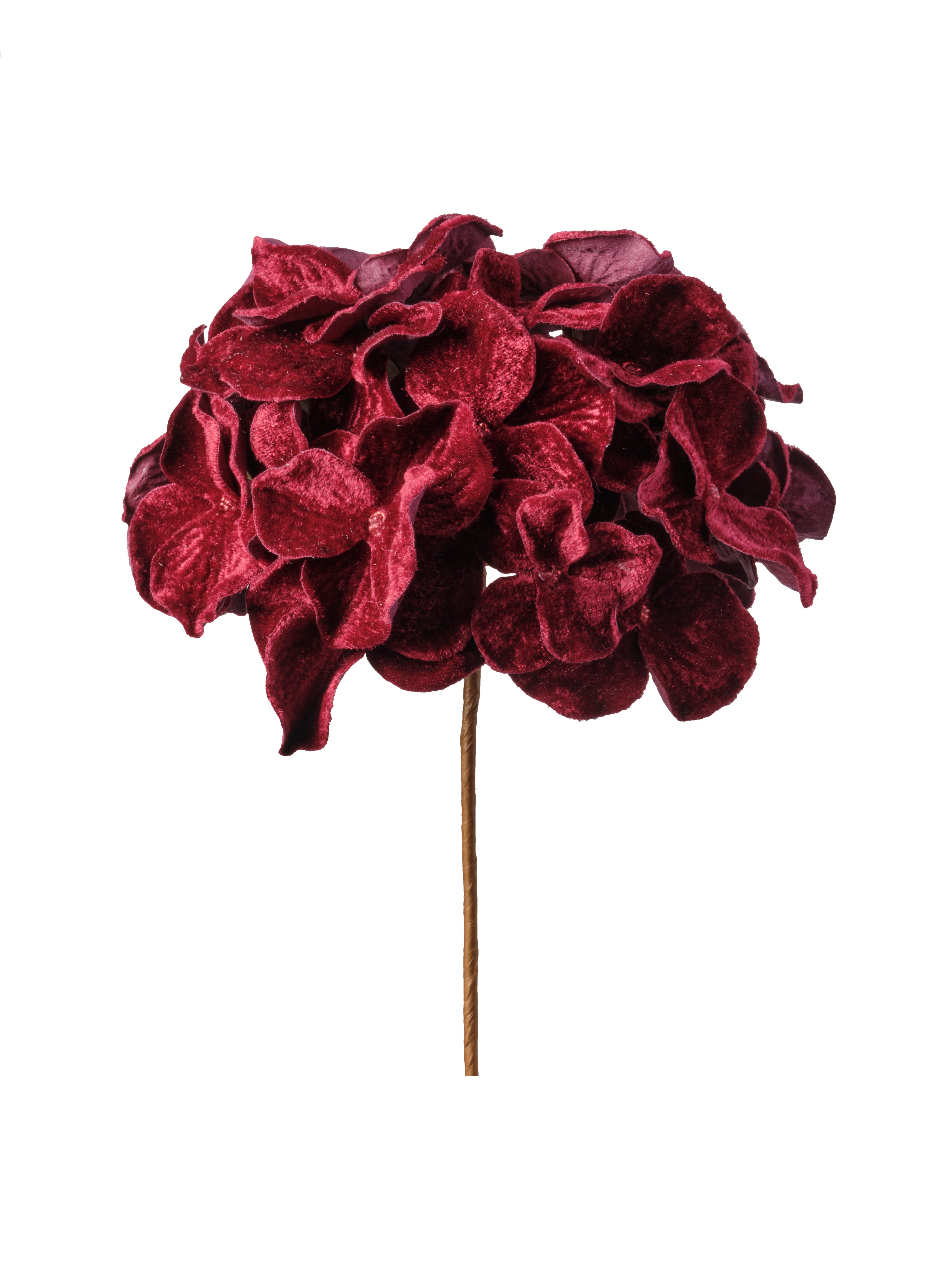 Feuillazur Rungis Hydrangea tige fleur artificielle violet Noël