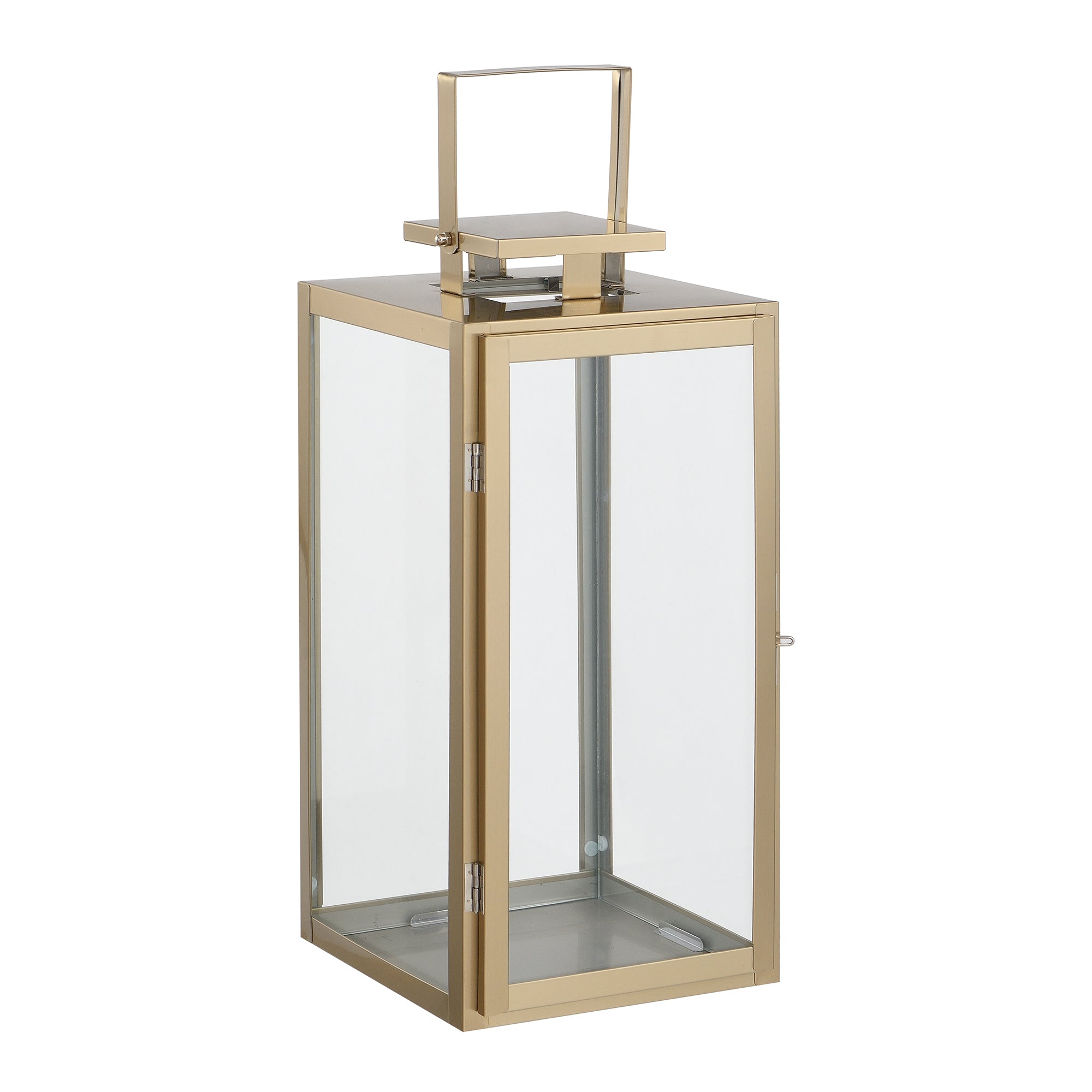 Sia Home Goldy 39 cm lanterne doré verre acier