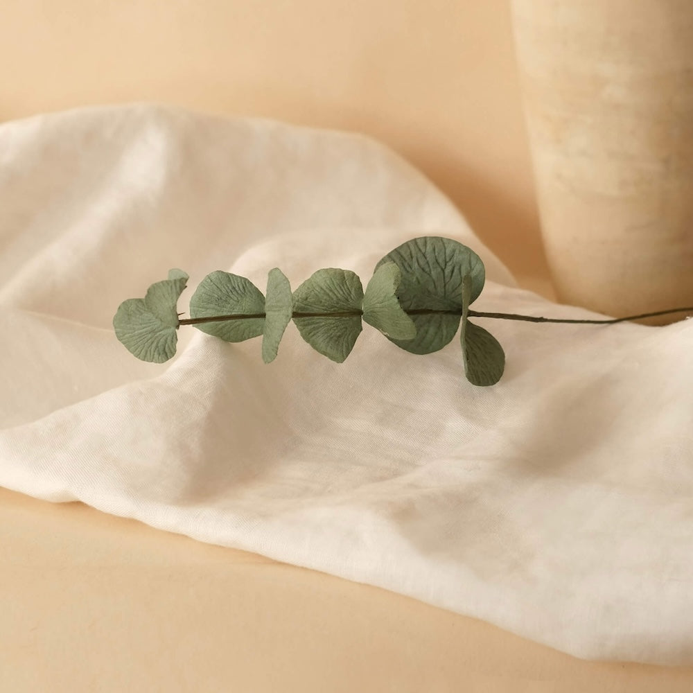 Flowrette Fleurs en papier Eucalyptus fleur papier vert forêt x1