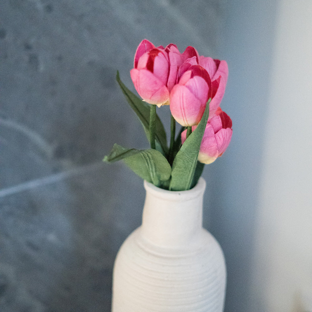 Flowrette mini tulipe papier rose foncé fleur éternelle x1